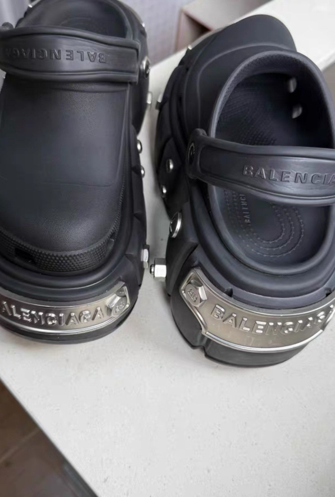 Balenciaga × Crocs Balenciaga x Crocs Hardcrocs Slide Black SIZE