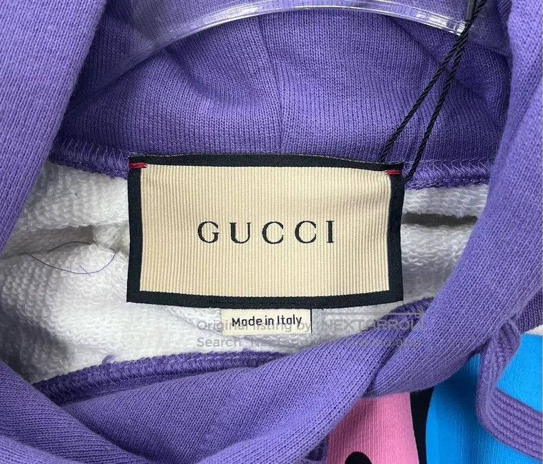 Gucci Gucci Colour-matched smiley printed logo hooded sweatshirt Size US XS / EU 42 / 0 - 4 Thumbnail