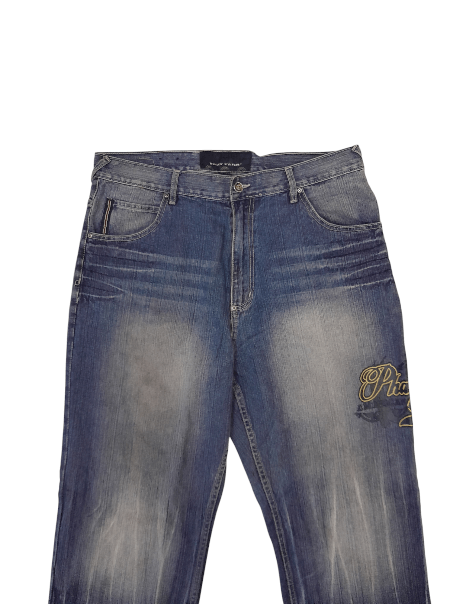 Phat Farm Phat Farm Russell Simmons Baggy Denim (F415) Waist 36 Size US 36 / EU 52 - 2 Thumbnail
