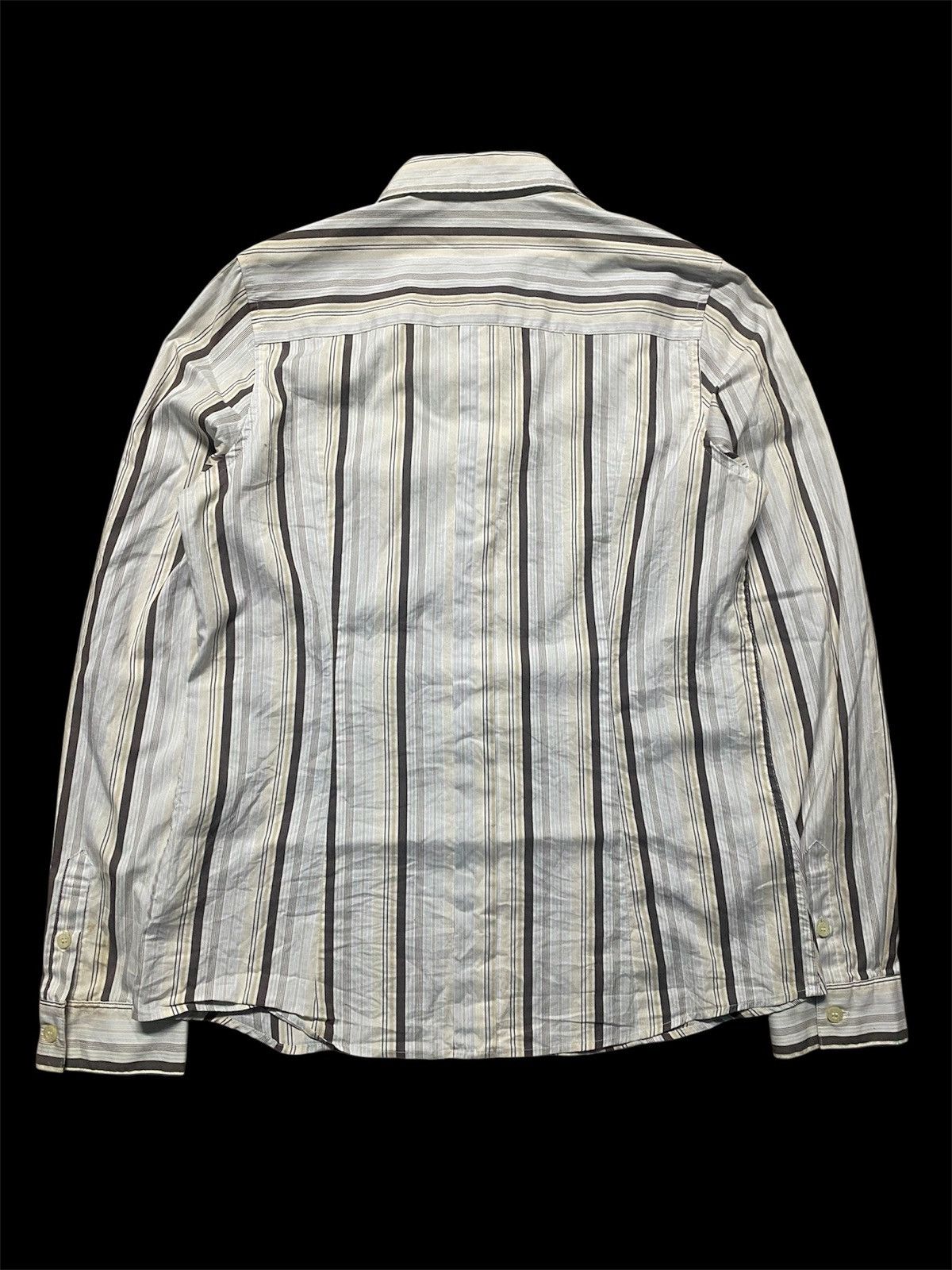 Yohji Yamamoto Ined Yohji Yamamoto Vertical Stripe Shirts Size S / US 4 / IT 40 - 2 Thumbnail
