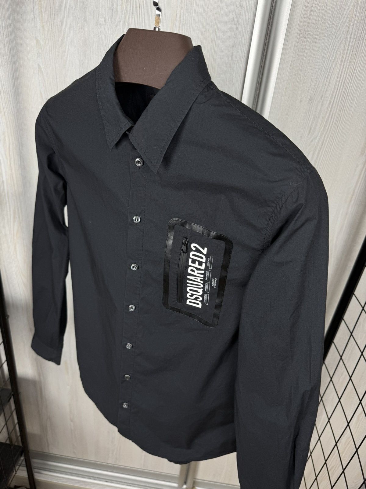 Dsquared2 Dsquared2 Black Junior big logo zip pocket shirt size 14Y Size US XS / EU 42 / 0 - 7 Thumbnail