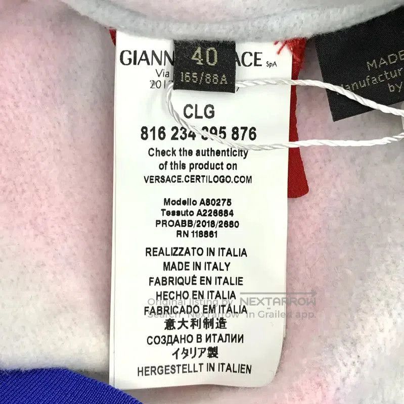 Versace Versace Red Cotton Sweatshirt for Women . Size M / US 6-8 / IT 42-44 - 5 Thumbnail