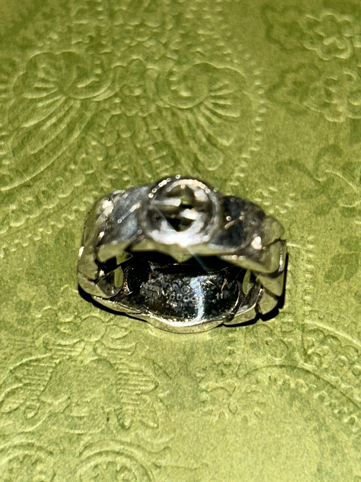 Gucci Gucci Sterling Silver Interlocking Ring 678656 Size ONE SIZE - 9 Thumbnail