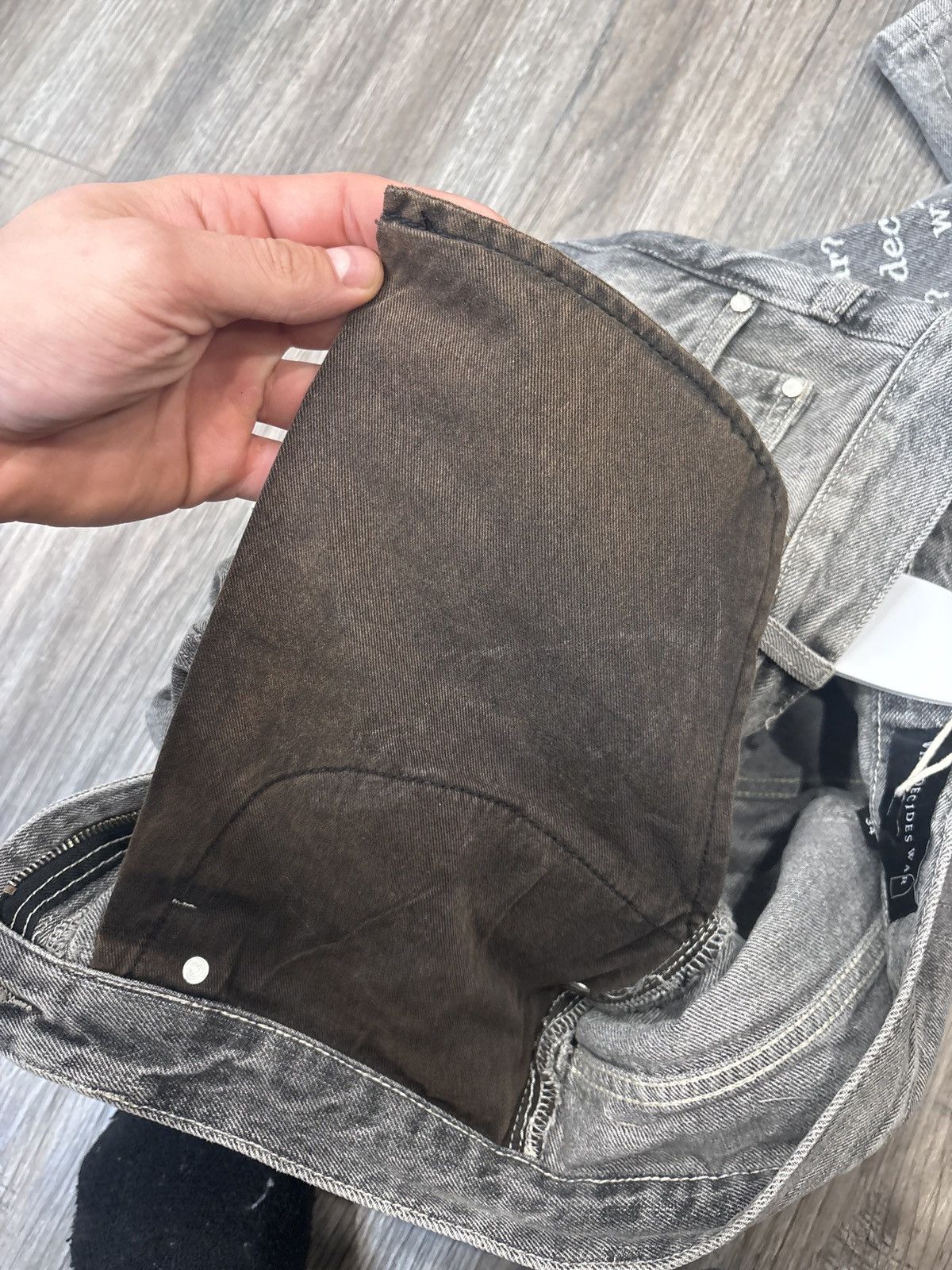 Who Decides War Who decides War scripture jeans gray size 34 Size US 34 / EU 50 - 9 Thumbnail