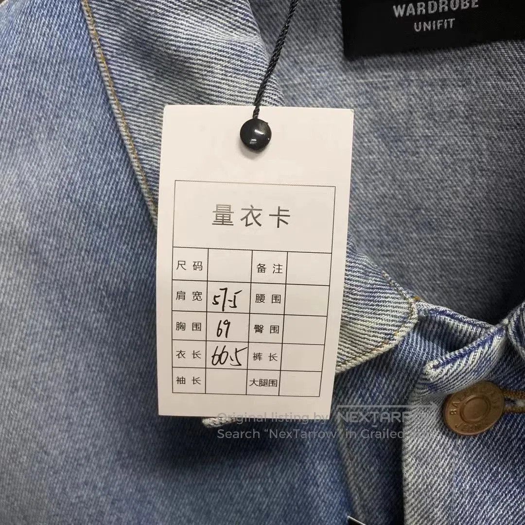 Balenciaga Balenciaga Blue Embroidered Logo Denim Jacket. Size US XS / EU 42 / 0 - 7 Thumbnail