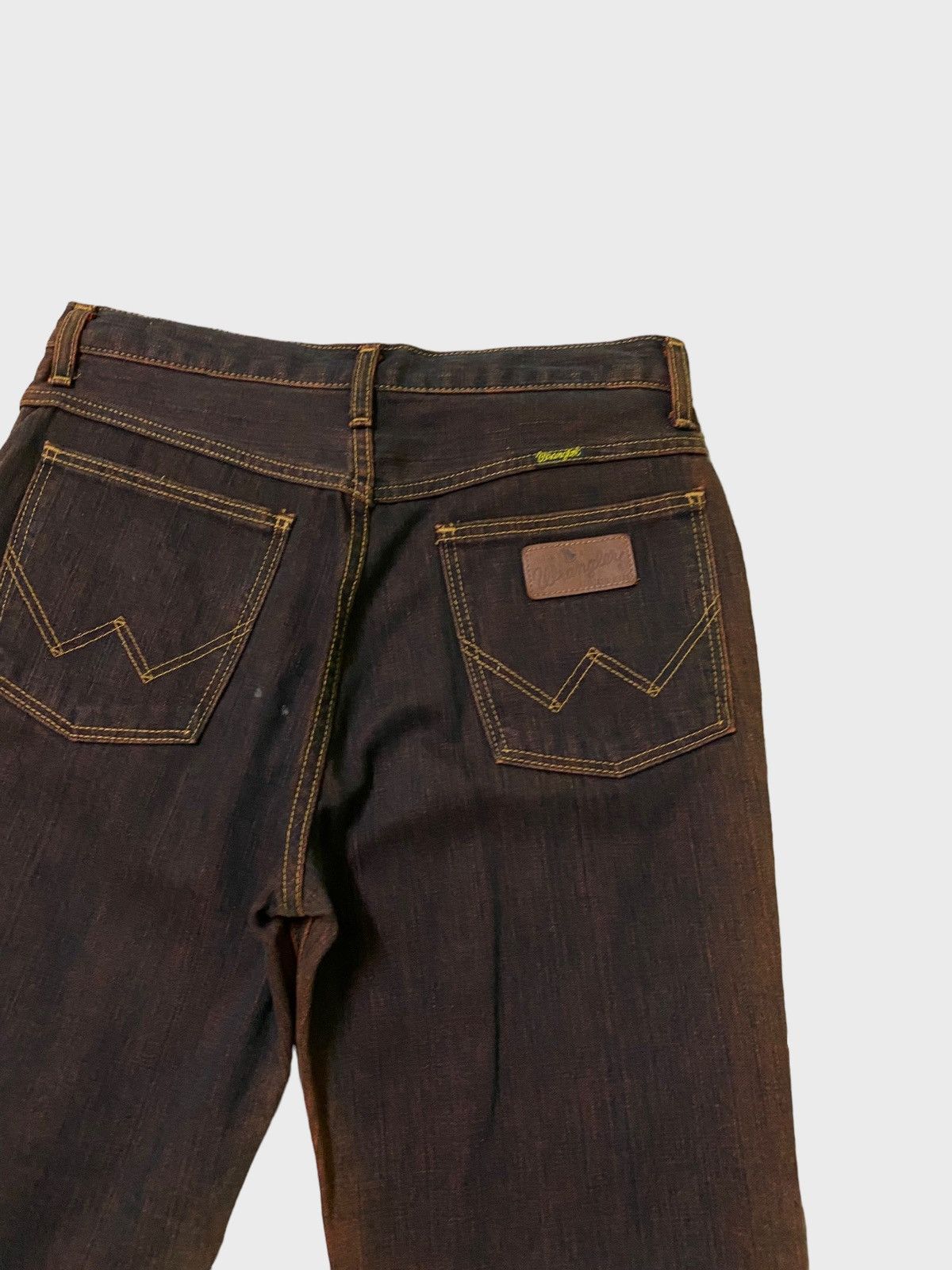 If Six Was Nine × Le Grande Bleu (L.G.B.) × Wrangler Flared Wrangler Black Red Two Tone Boot Cut Denim Size US 28 / EU 44 - 11 Thumbnail