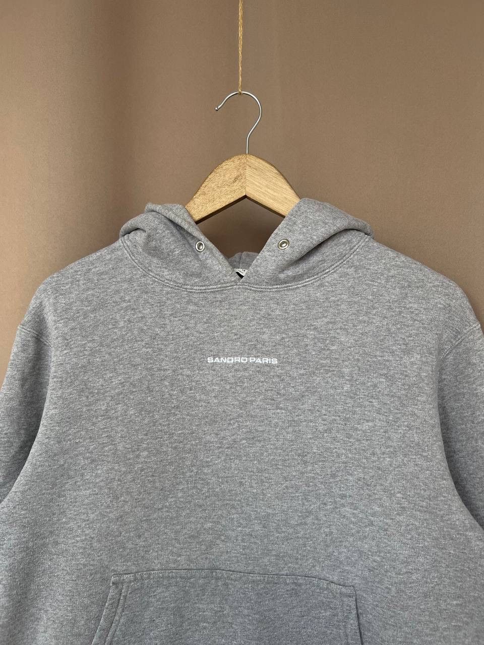 Sandro Sandro Paris Logo Hoodie Mens Size S Collared Sweatshirt Size US S / EU 44-46 / 1 - 2 Thumbnail