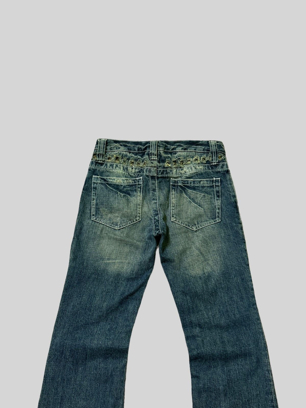 Beauty Beast × If Six Was Nine × Japanese Brand Flare Studded Gothic Distressed Denim pants Size US 29 - 9 Thumbnail