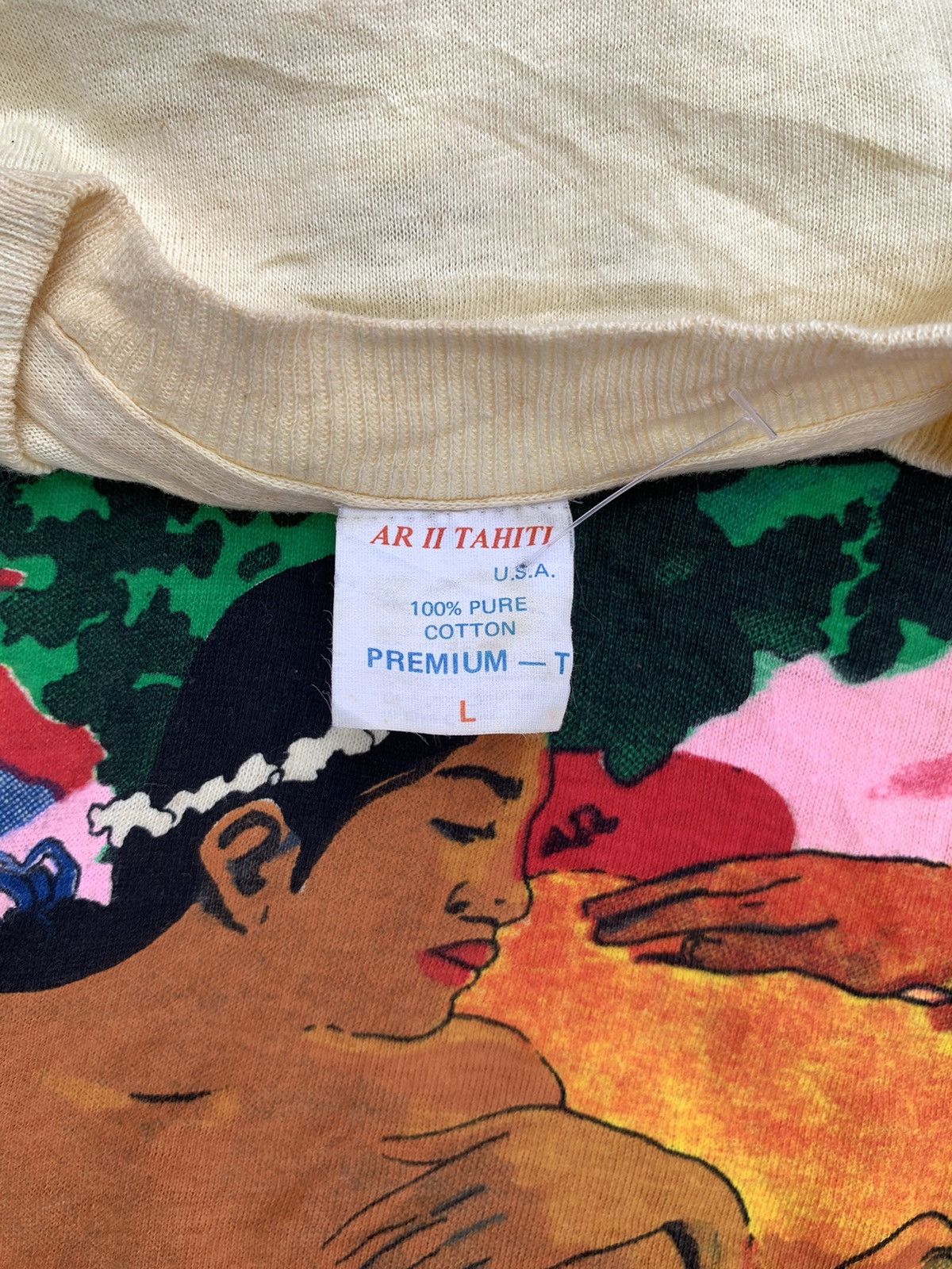 Vintage Rare Paul Gaughin Art “Are You Jealous?” Tee Size US L / EU 52-54 / 3 - 2 Thumbnail