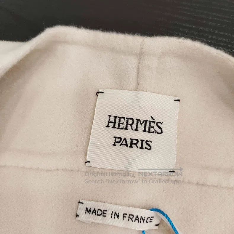 Hermes Hermes Oyster Pink Leather and Fur Drop Shoulder Short Cas Size XXS / US 00 / IT 34 - 3 Thumbnail