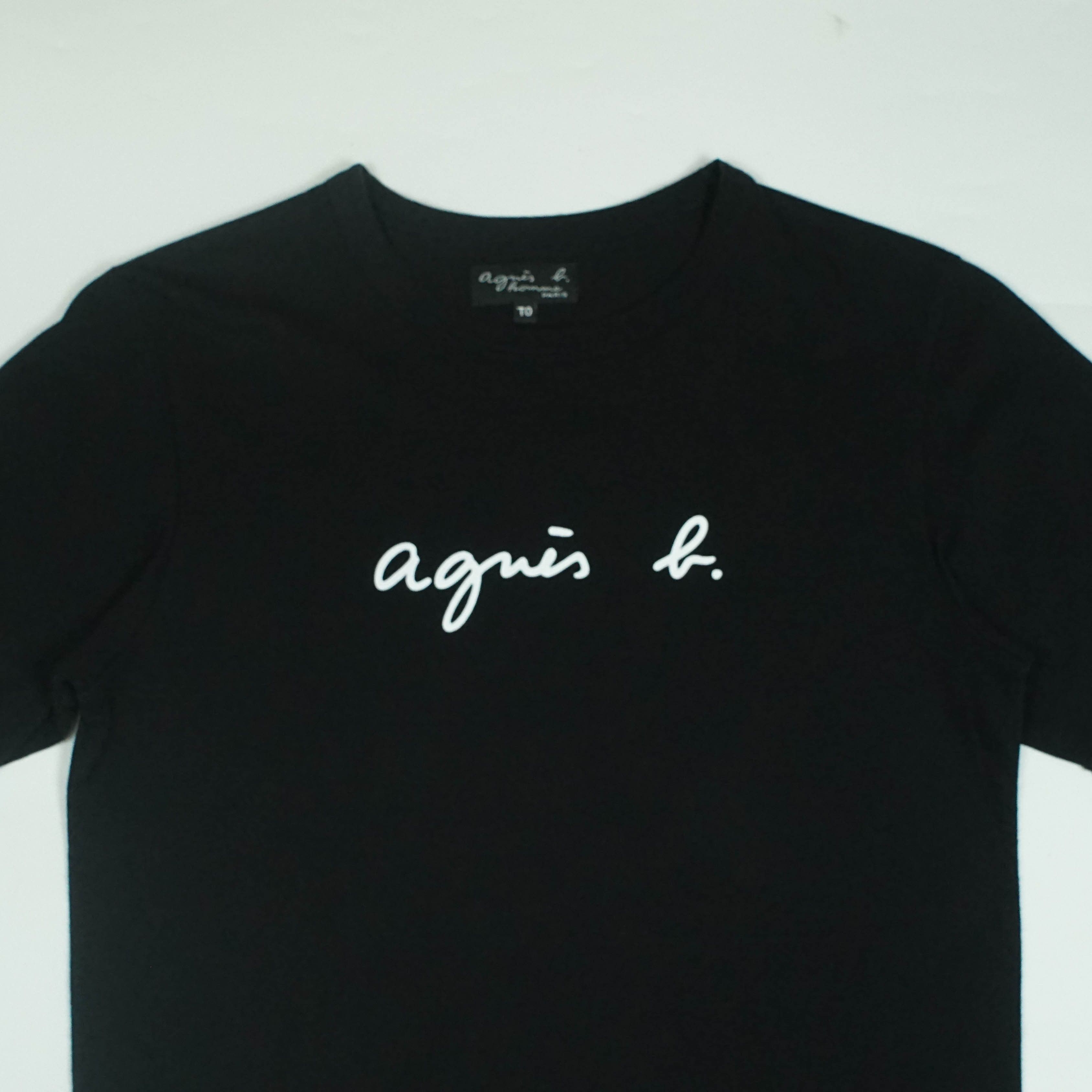 agnes b. *NoTariff Agnes B Homme Logo T-Shirt Size US XS / EU 42 / 0 - 2 Thumbnail