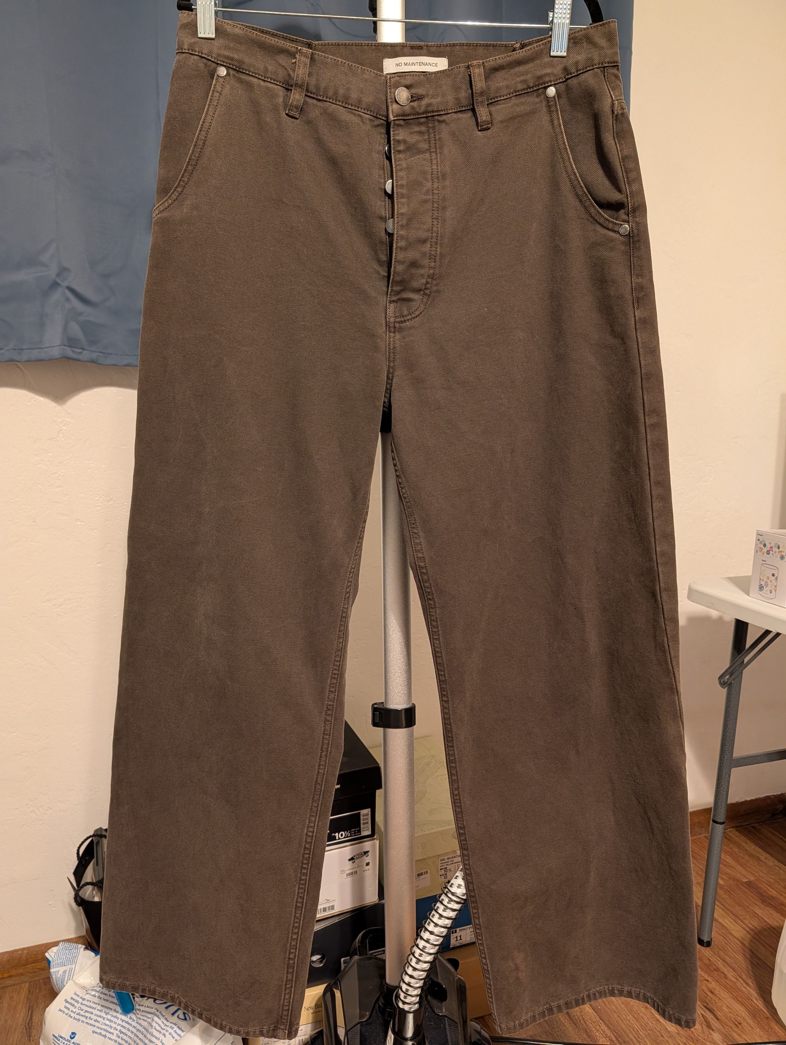No Maintenance Torai Canvas Wide Leg Carpenters Size US 34 / EU 50 - 1 Thumbnail