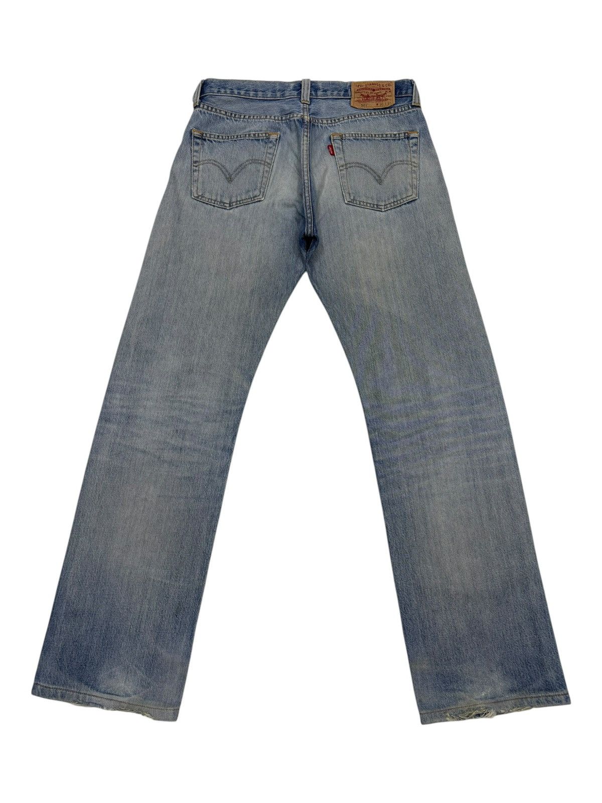 Levi's Levis 501 Straight Leg Button-fly Distressed Kurt Cobain Size US 30 / EU 46 - 2 Thumbnail