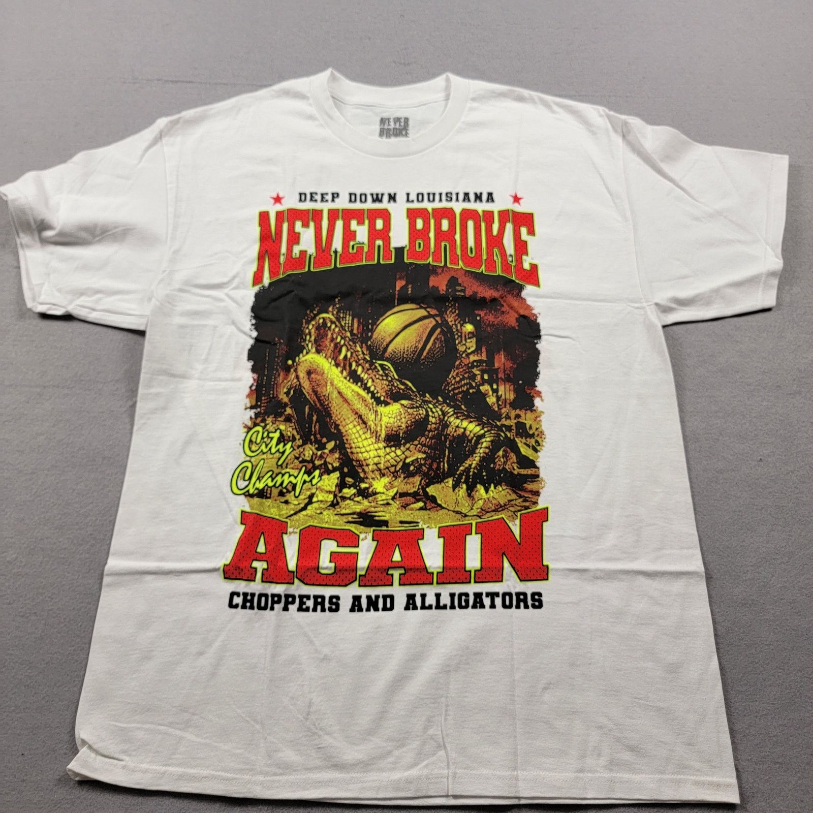 NBA Young Boy Never Broke Again Deep Down Louisiana T White XL Size US XL / EU 56 / 4 - 1 Thumbnail