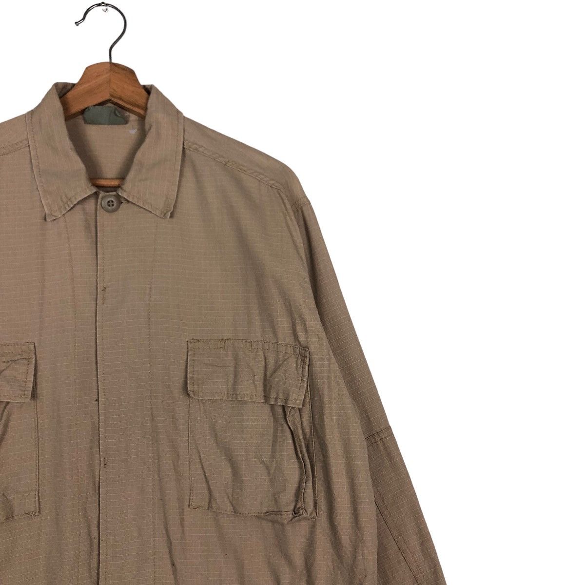 Japanese Brand 🔥Vintage HBT Inspector Cargo Jacket Multi Pocket Army Size US M / EU 48-50 / 2 - 6 Thumbnail