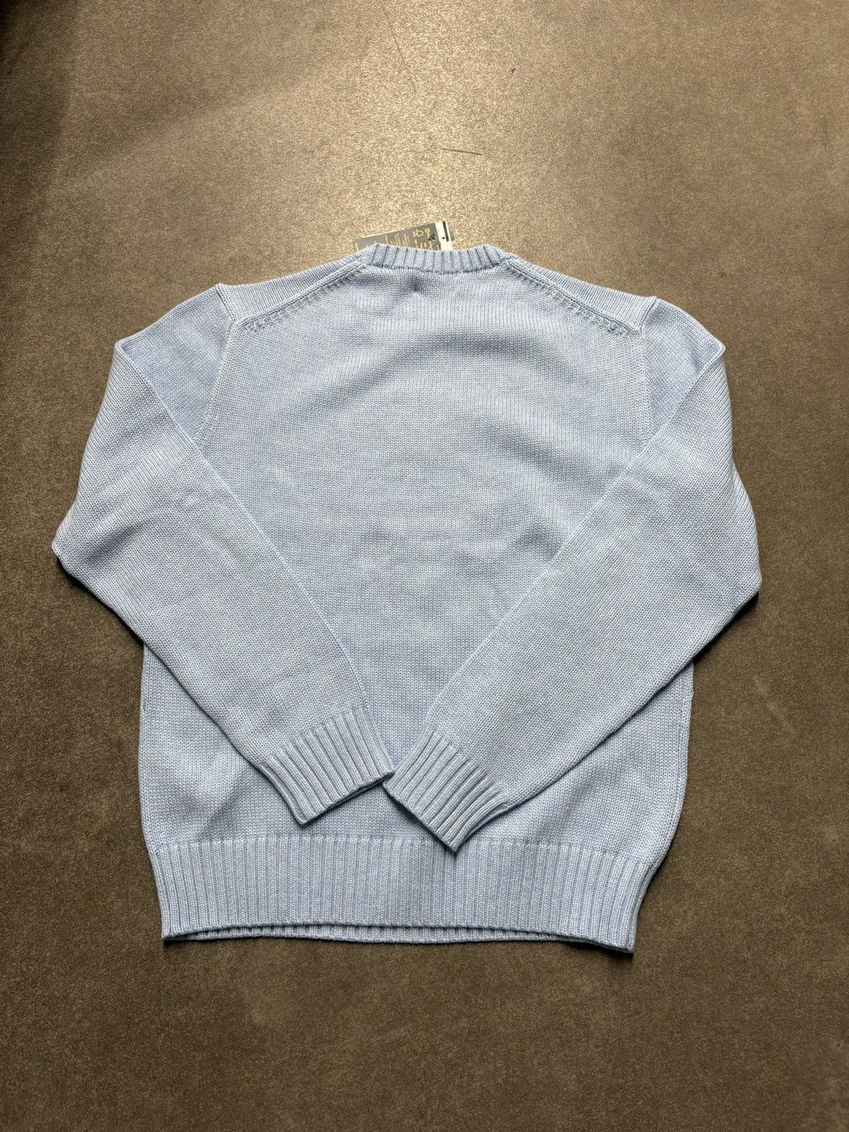 Polo Ralph Lauren Light blue Cotton Knit Sweater Ralph Lauren Bear Men M New Size US M / EU 48-50 / 2 - 5 Thumbnail