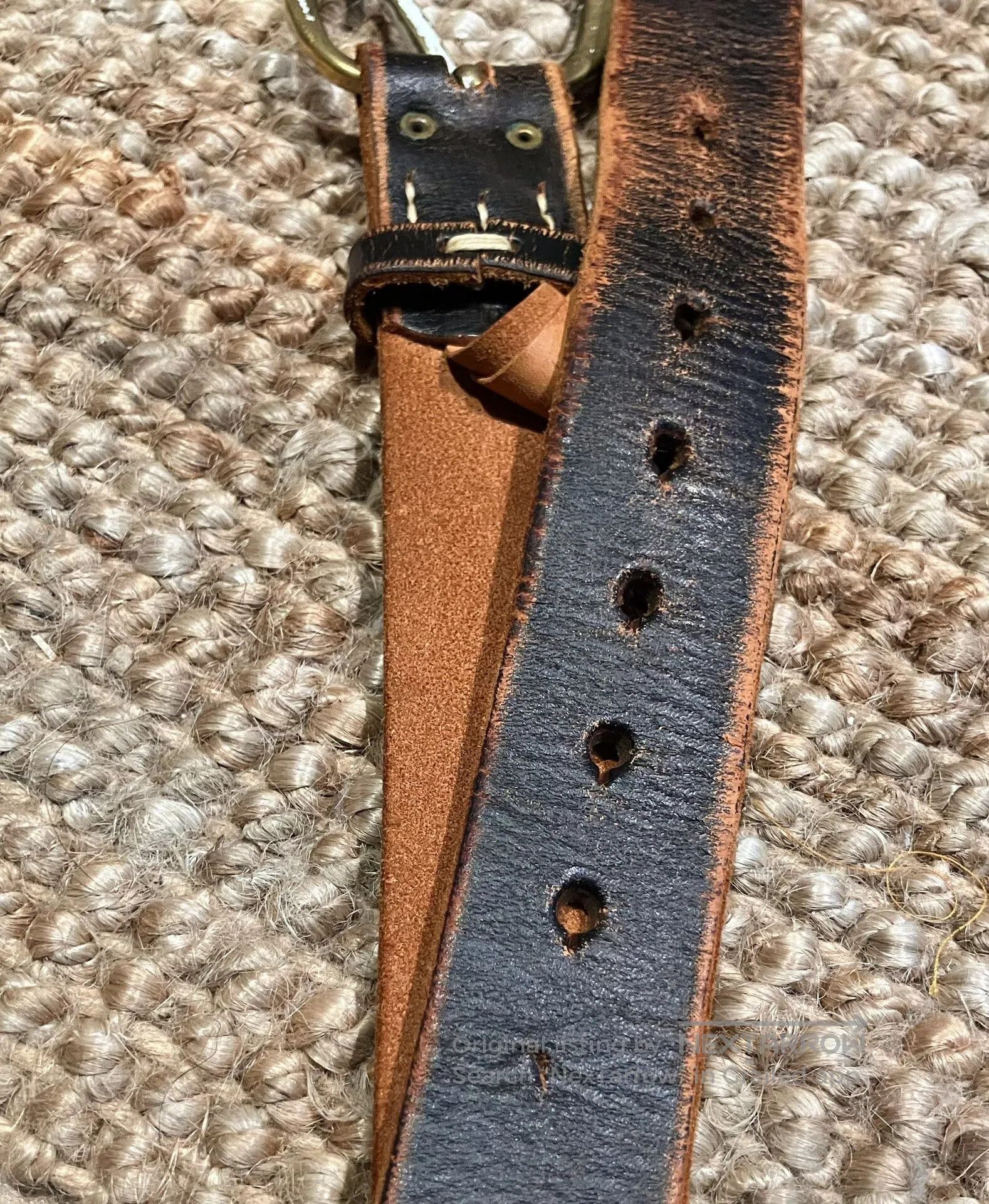 Kapital Kountry Kapital Thick Leather Waist Belt. Size ONE SIZE - 4 Thumbnail