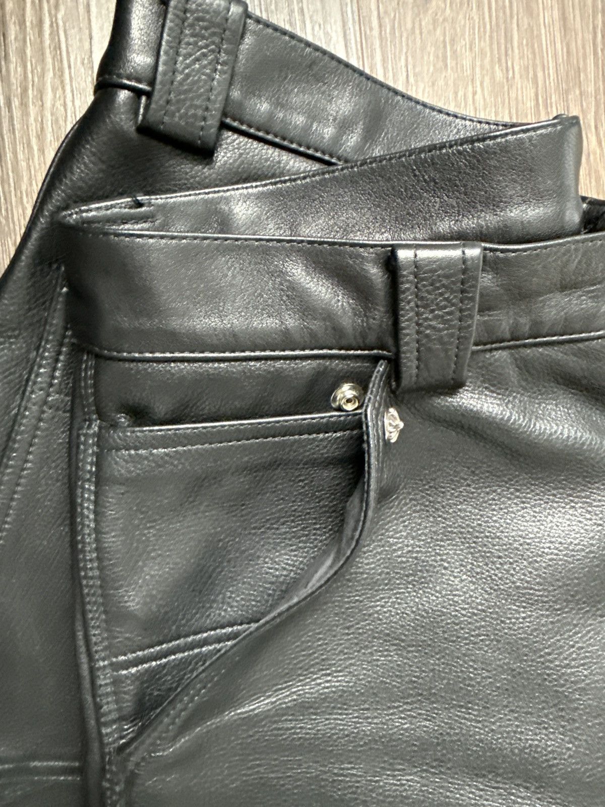 Chrome Hearts Chrome heart leather jeans Size US 30 / EU 46 - 6 Thumbnail