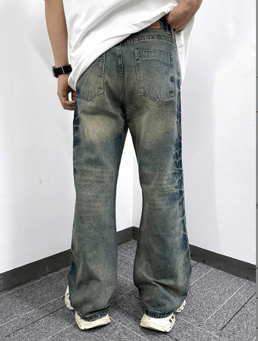 Japanese Brand × Jean American street style distressed washed trendy casual jeans Size US 32 / EU 48 - 4 Thumbnail