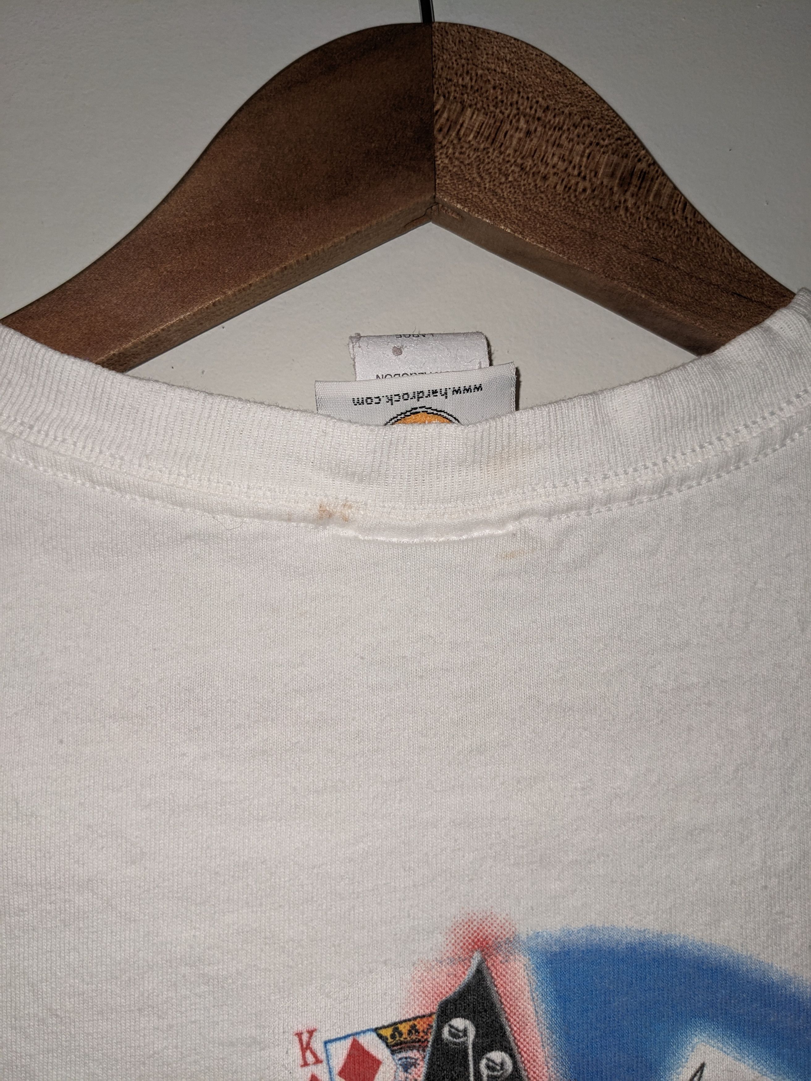 Hard Rock Cafe × Vintage Vintage 90s Hard Rock Cafe Atlantic City White Large T-Shirt Size US L / EU 52-54 / 3 - 4 Thumbnail