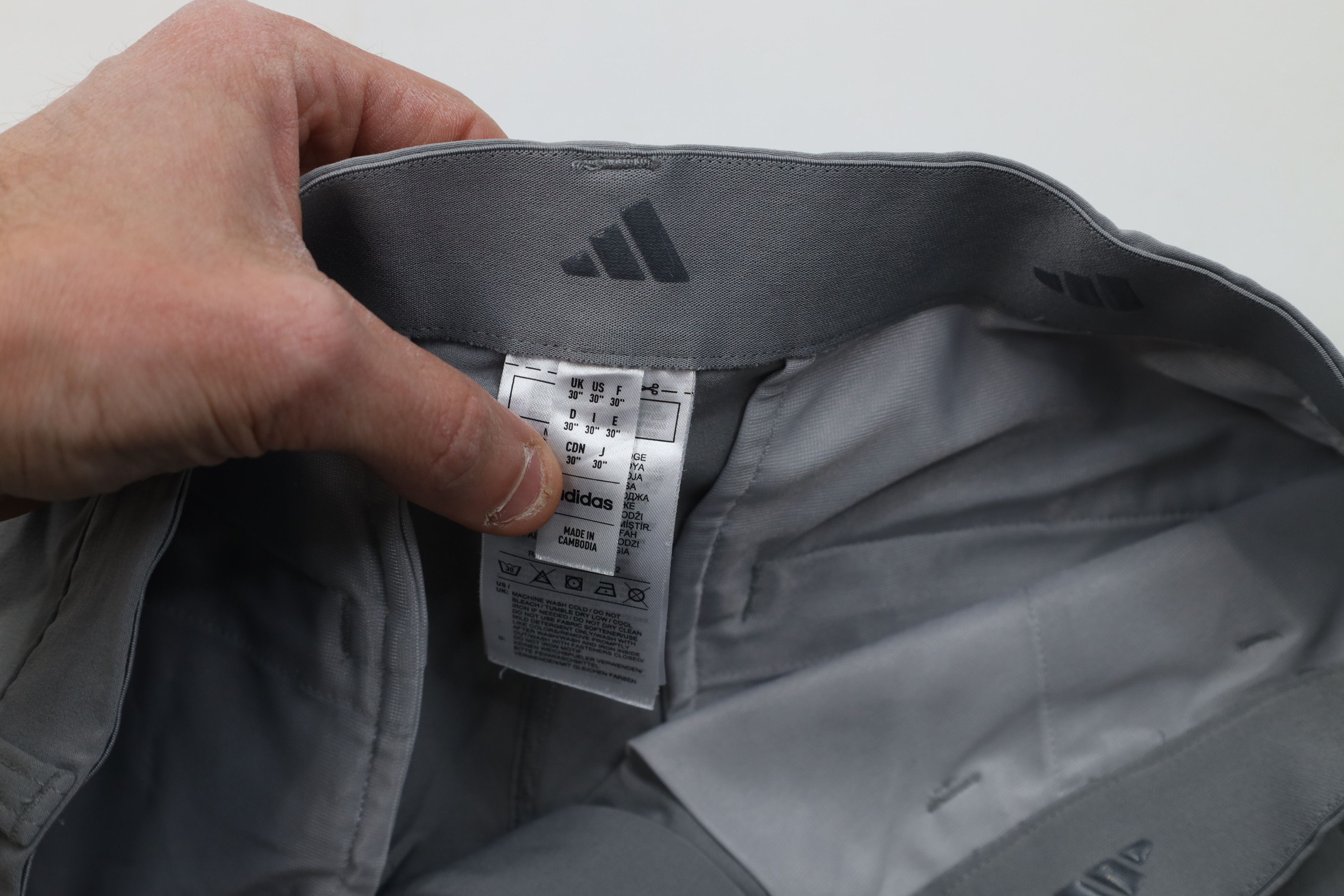 Adidas Adidas Golf Tech Above Knee Golfing Chino Shorts Gray Size US 30 / EU 46 - 6 Thumbnail