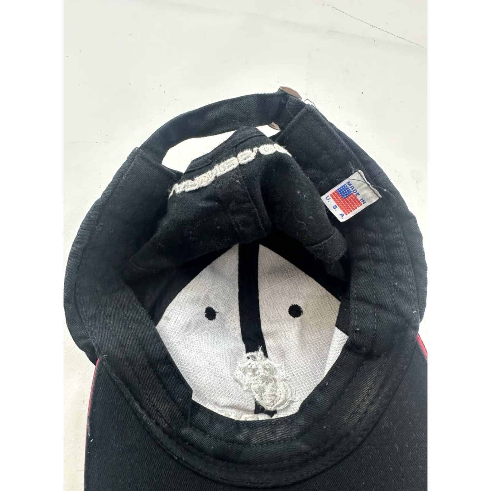 Vintage United States Marines Hat Black USMC Cap StrapBack Earned Never Given USA Made Size ONE SIZE - 8 Thumbnail