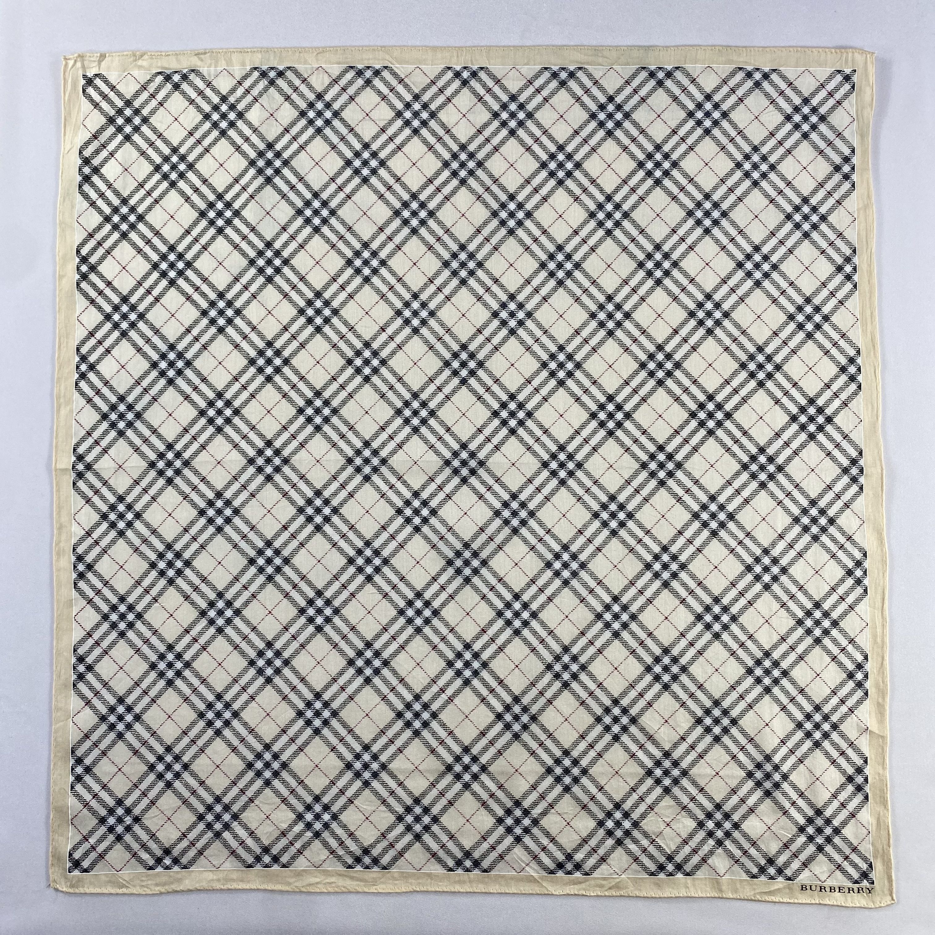 Burberry × Vintage Burberry Handkerchief / Neckerchief / Bandana-P1356 Size ONE SIZE - 1 Thumbnail