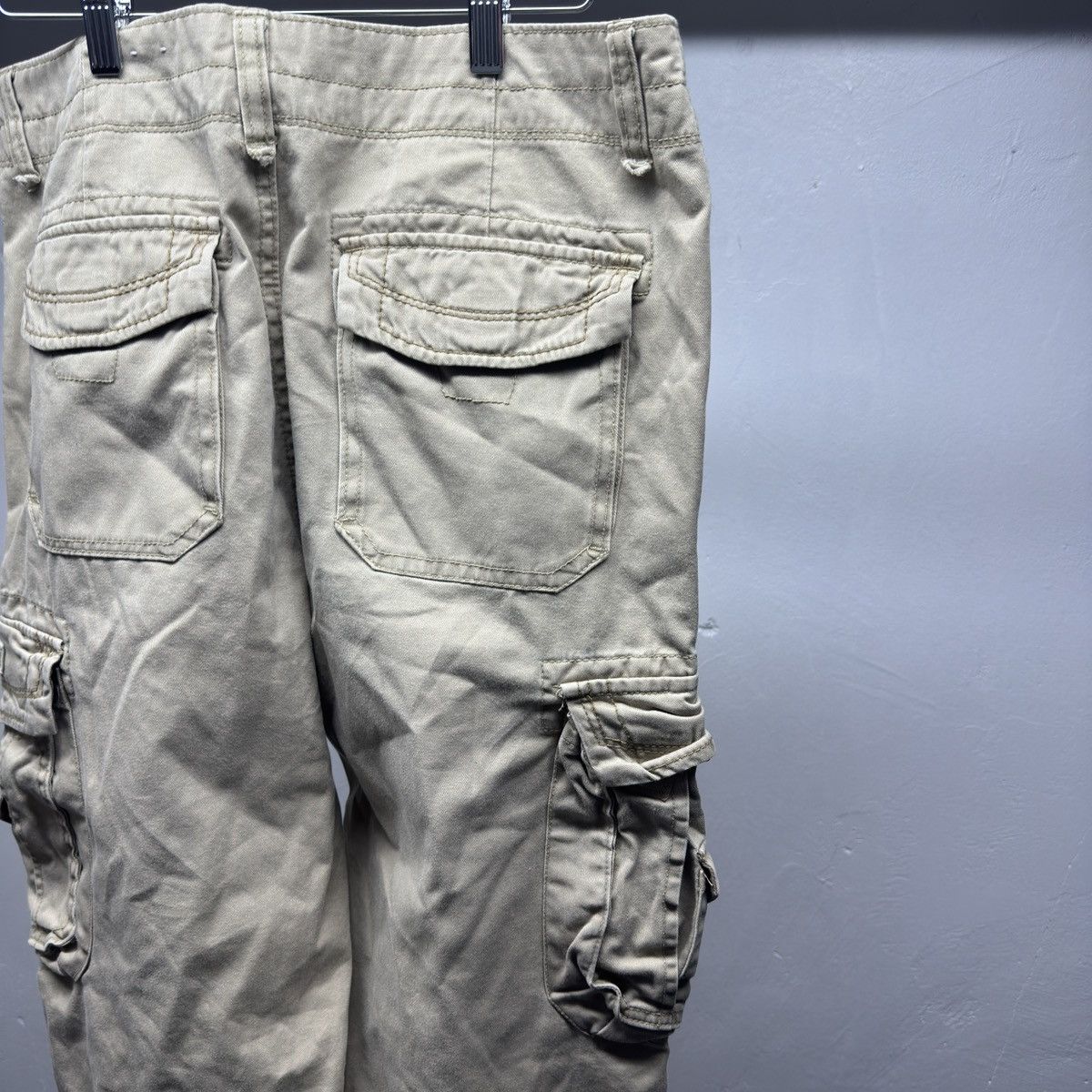 Vintage Y2K Faded Beige Cargo Pants ERD Grunge Skater Raimundo Size US 32 / EU 48 - 9 Thumbnail