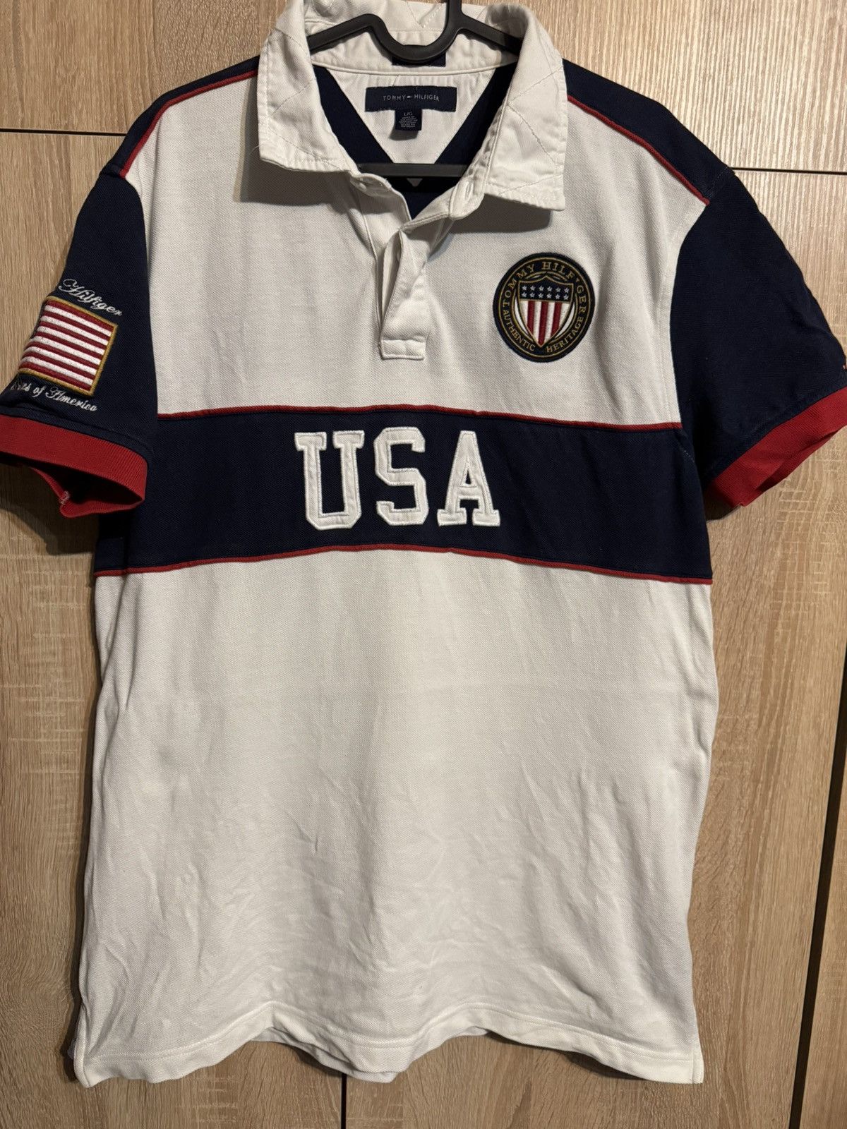 Tommy Hilfiger Chief Keef usa vintage Tommy Hilfiger archive polo 90s Size US L / EU 52-54 / 3 - 1 Thumbnail