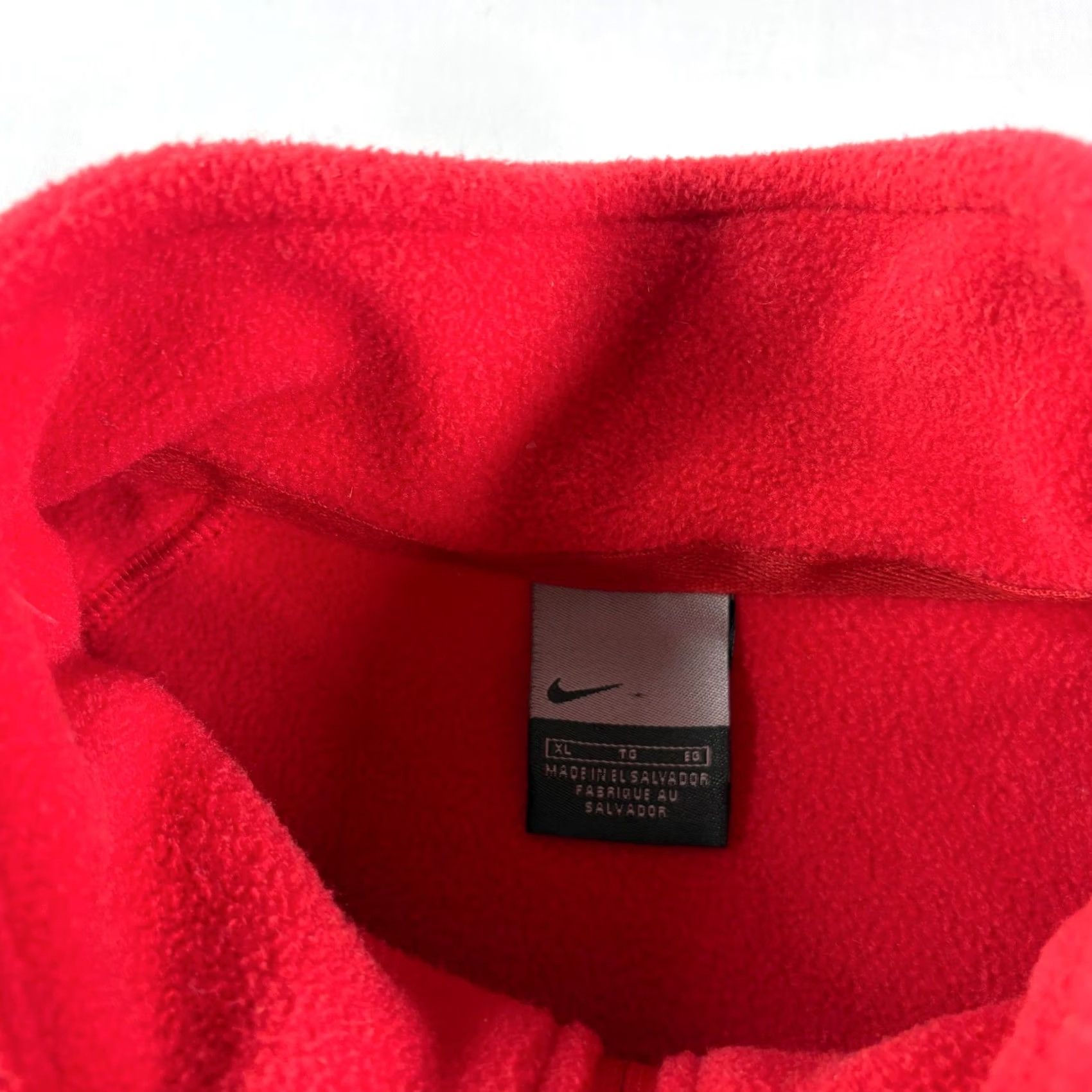 Nike VINTAGE Nike Sweatshirt Mens XL Red Fleece 1/4 Zip Pullover Spell Out Y2K Size US XL / EU 56 / 4 - 6 Thumbnail