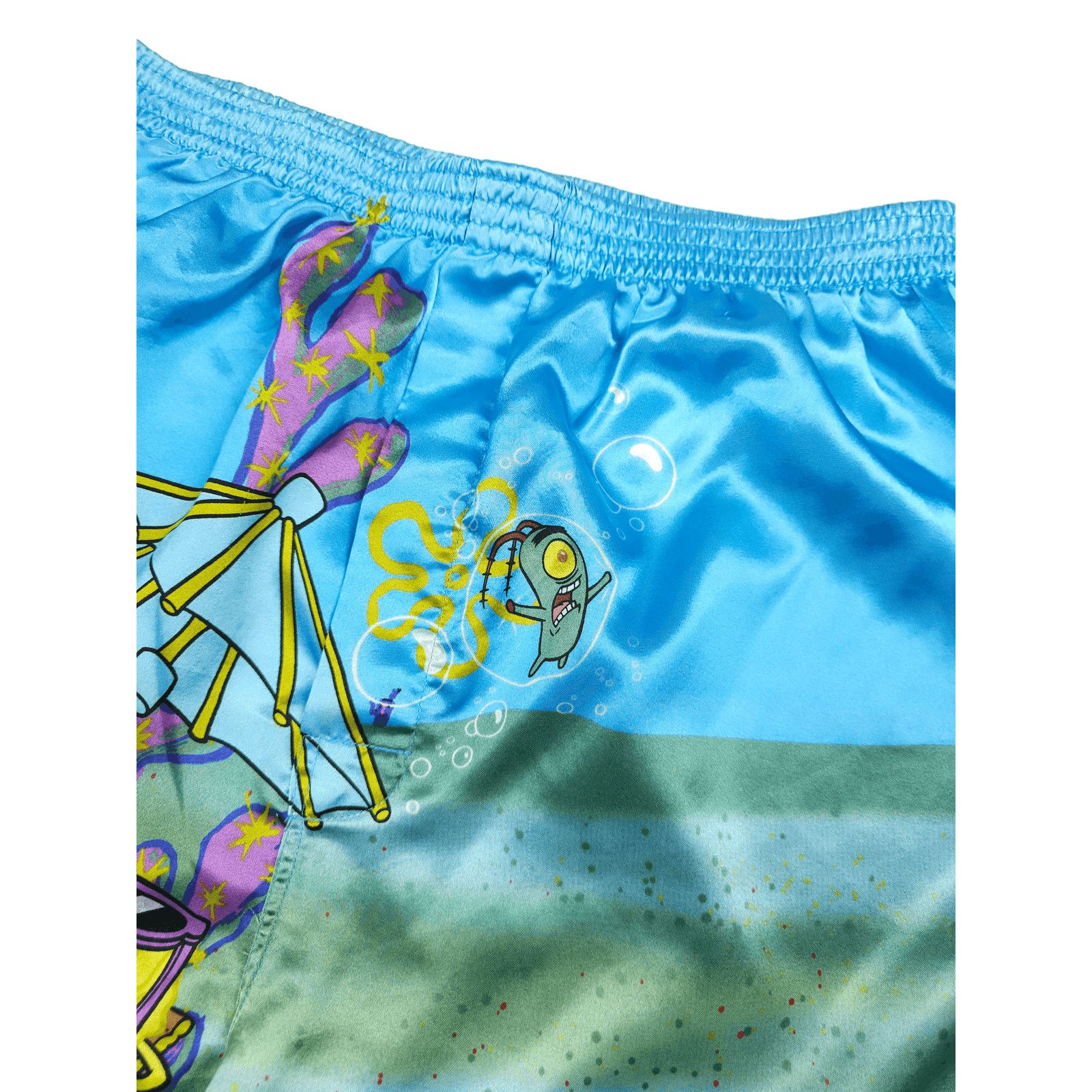 Nickelodeon 💎 Vintage XL Spongebob Full Print Crazy Shorts Nickelodeon Size US 34 / EU 50 - 4 Thumbnail