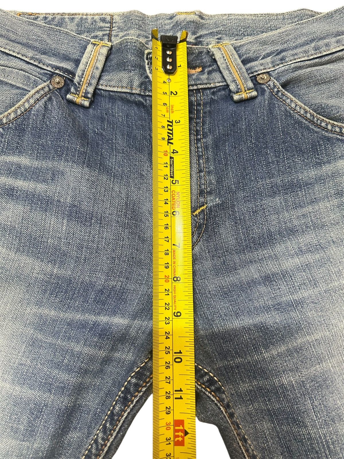 Edwin Edwin XV Leather Trimmed Whiskers Jeans Japan Made Size US 32 / EU 48 - 12 Thumbnail