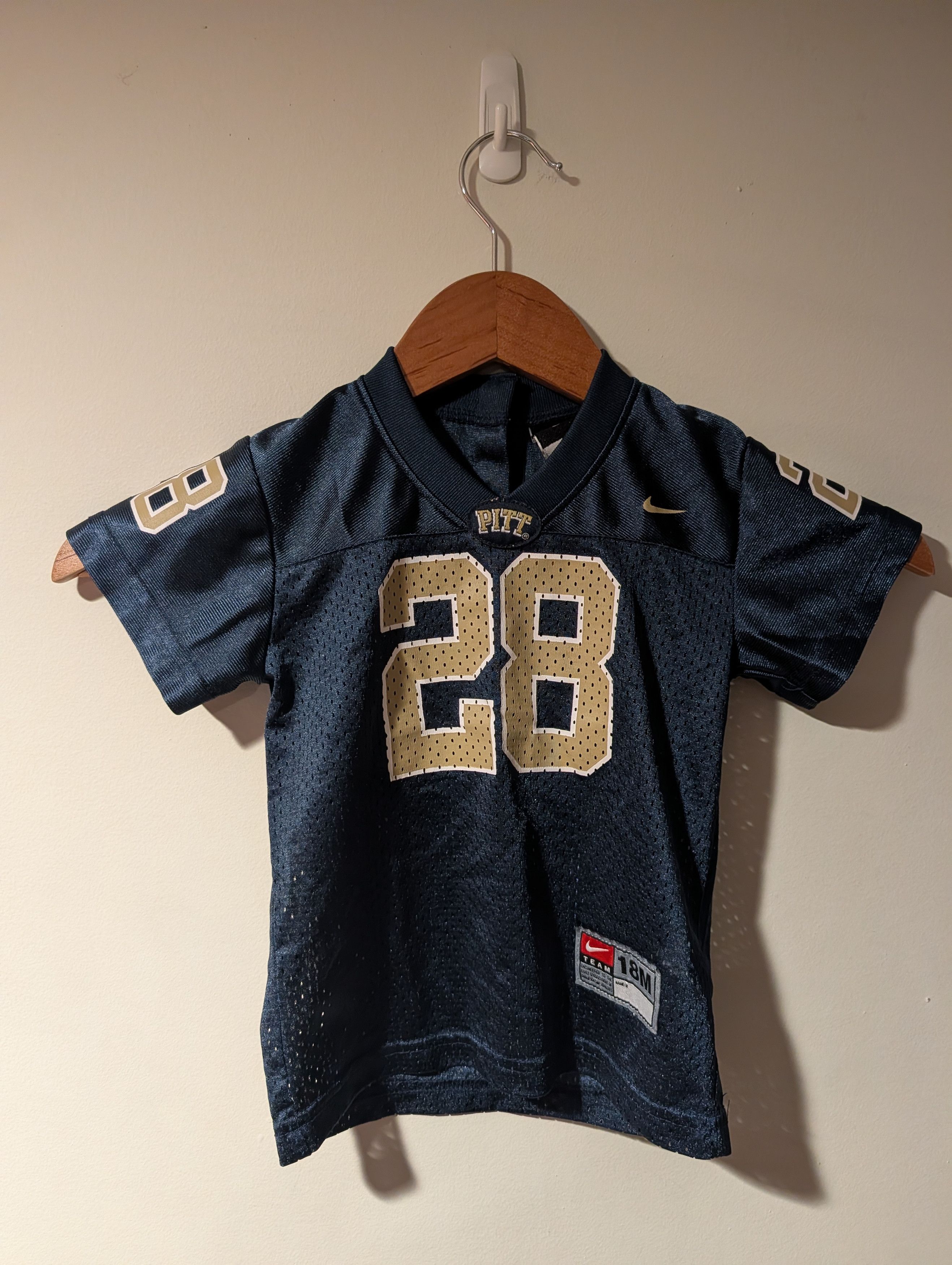 Nike Toddler Nike Pitt Panthers Jersey University Pittsburgh 18M Size US S / EU 44-46 / 1 - 1 Thumbnail