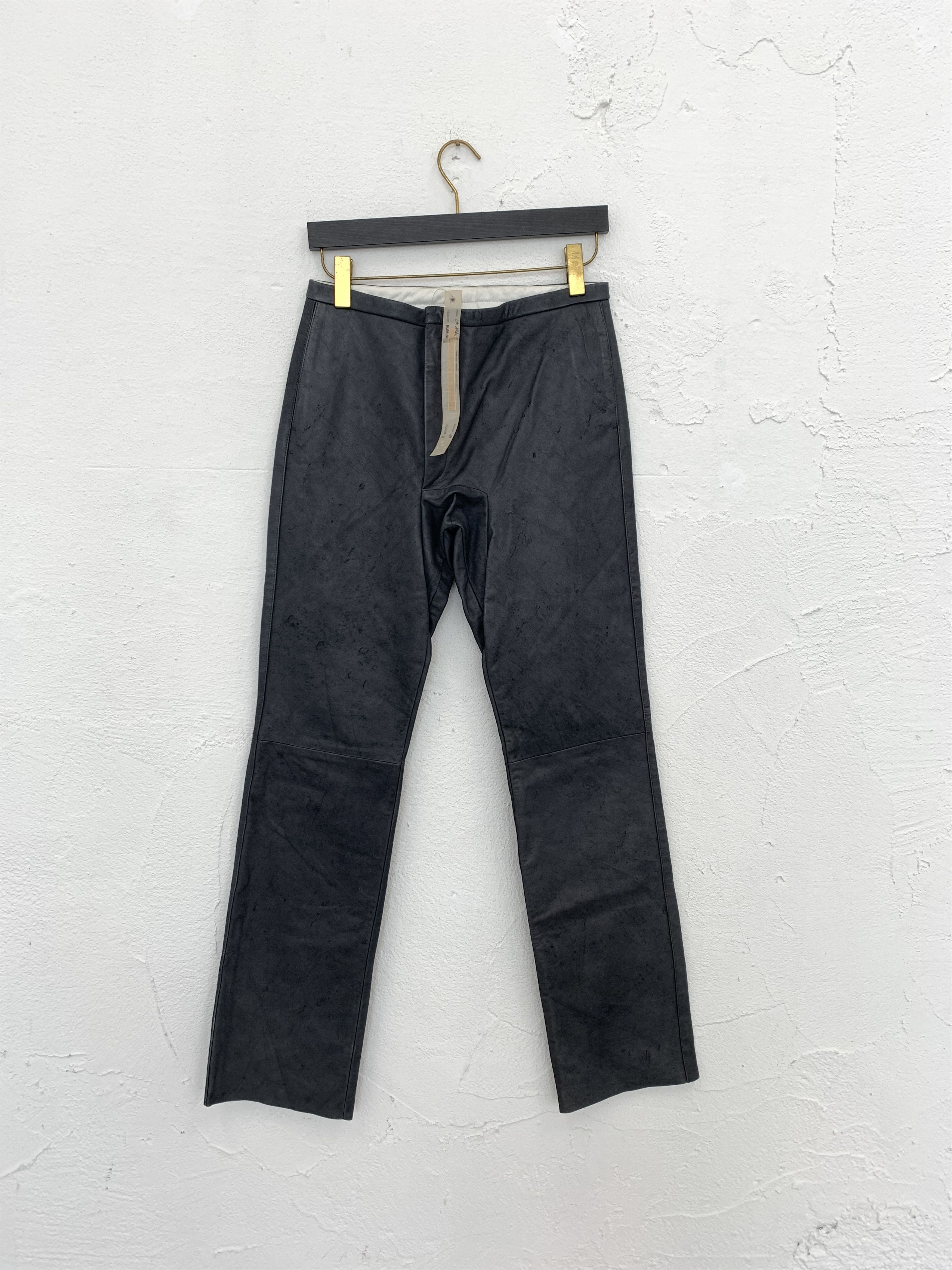 Carol Christian Poell SAMPLE CAROL CHRISTIAN POELL FALL 00 01 LEATHER PANTS Size US 32 / EU 48 - 8 Thumbnail