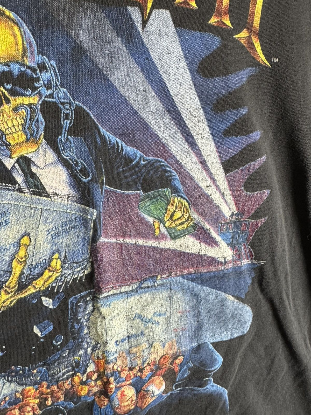 Band Tees Vintage Megadeth Tshirt XL Concert Berlin Wall Tour Music Size US L / EU 52-54 / 3 - 15 Thumbnail