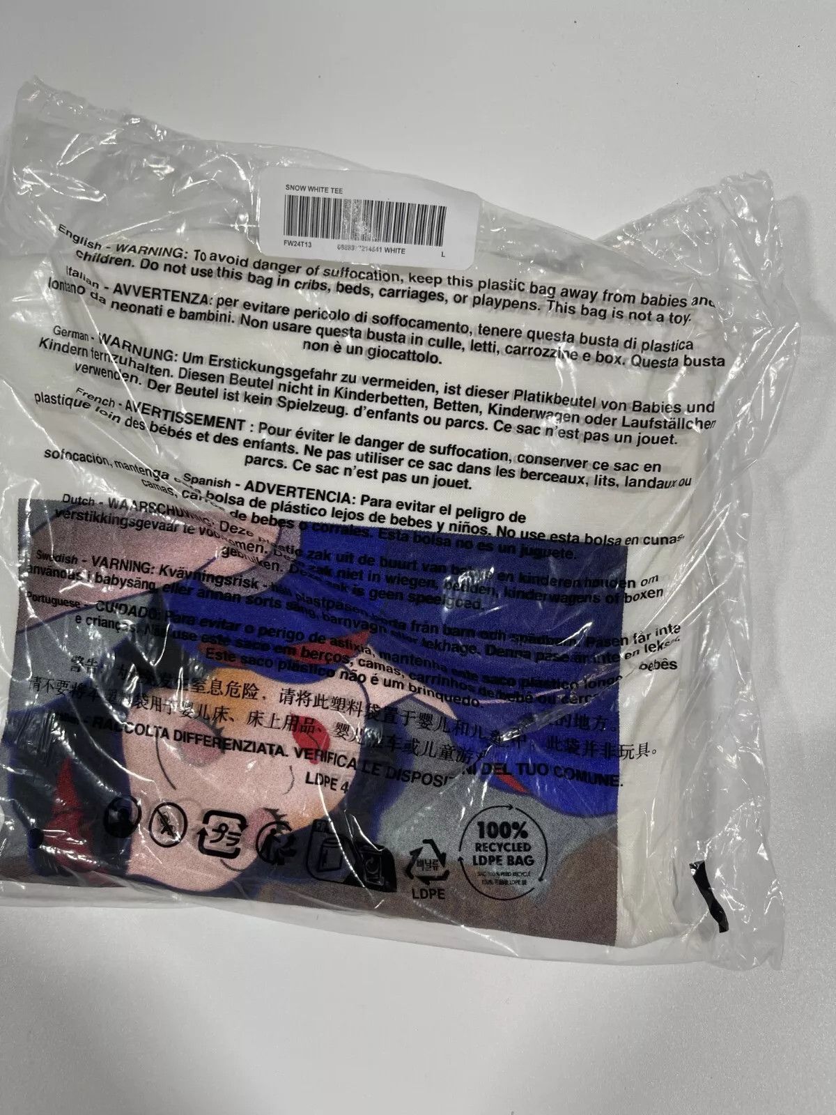 Supreme Supreme Snow White Tee White Size (L) Size US L / EU 52-54 / 3 - 3 Thumbnail