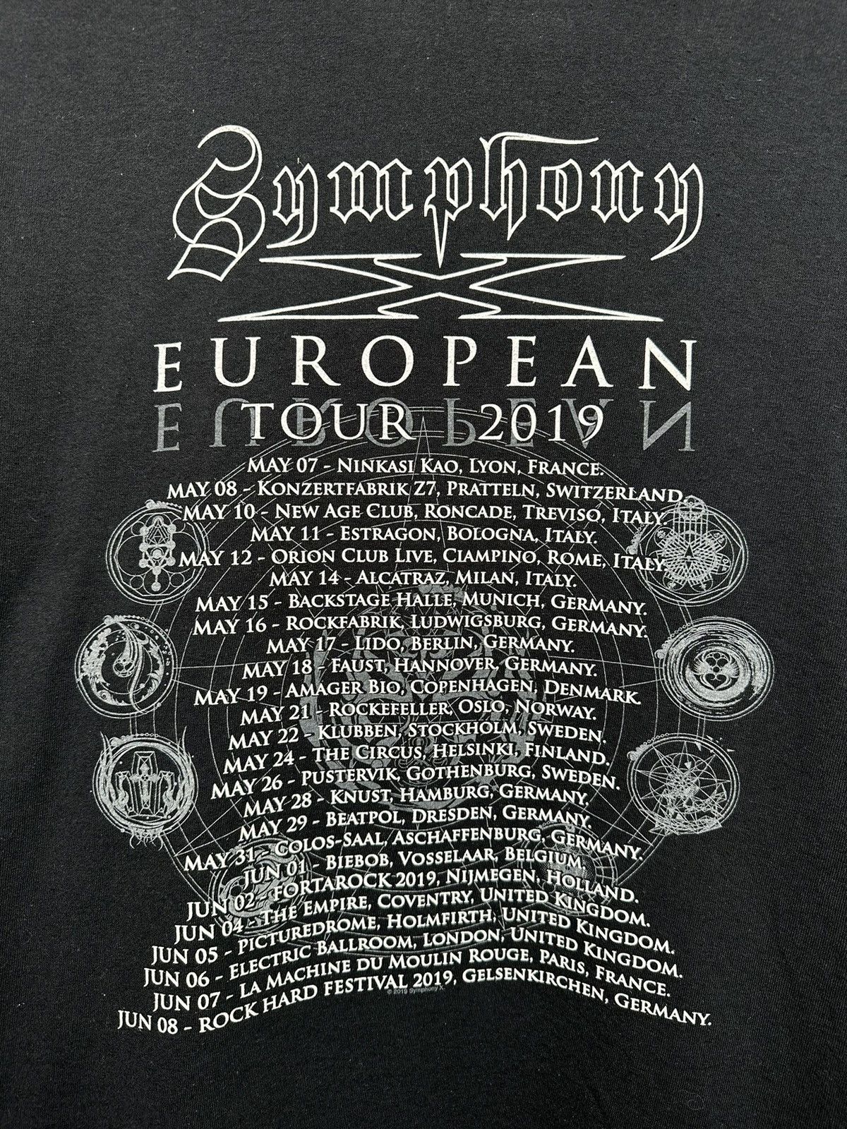 Band Tees Symphony X Underworld Album Promo Tour T-Shirt Men XXL Black Size US XXL / EU 58 / 5 - 12 Thumbnail