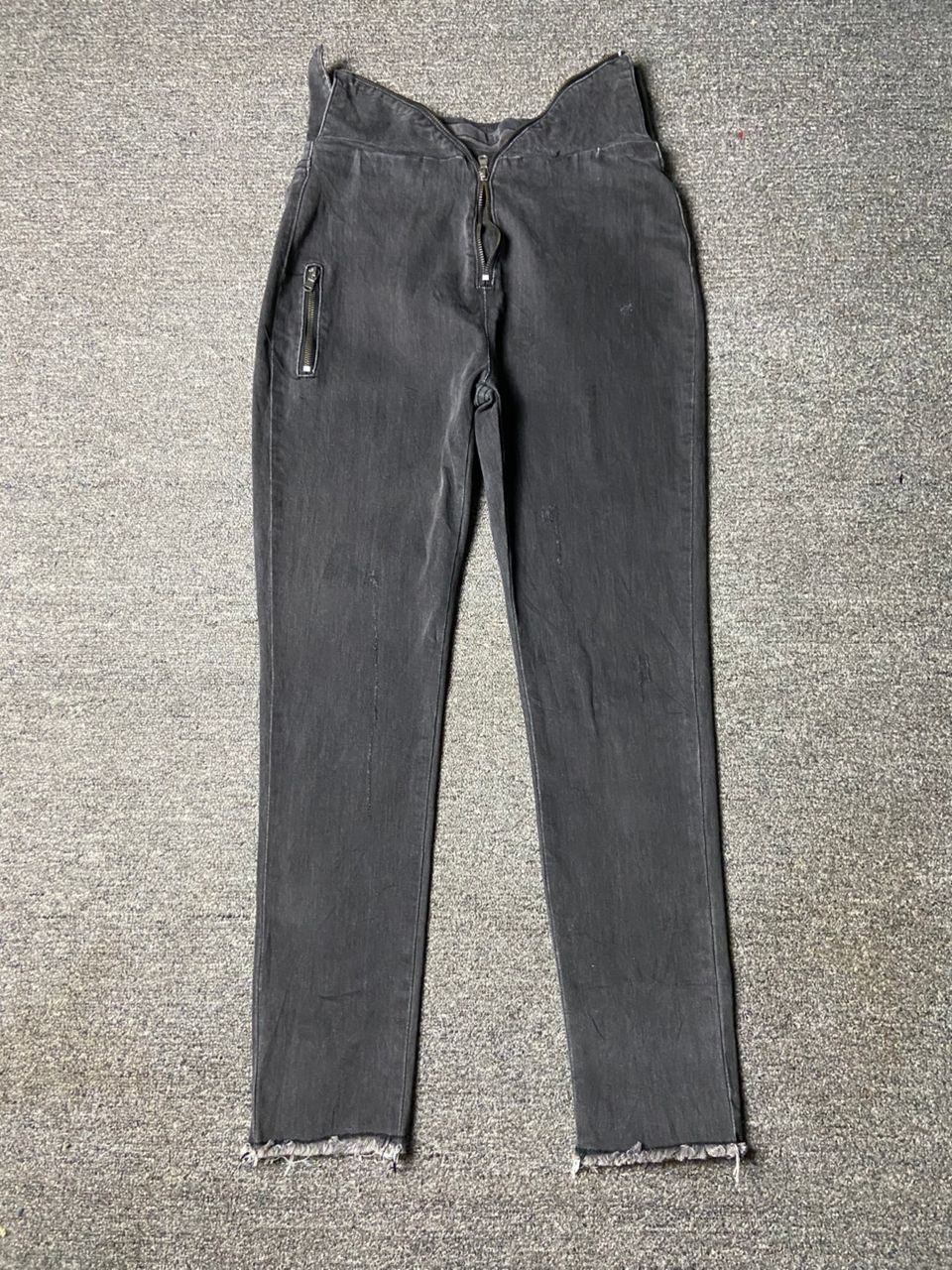 Japanese Brand Ayuko Studio Brand Skinny Jeans with Metal Zipper (163) Size 29" - 1 Thumbnail