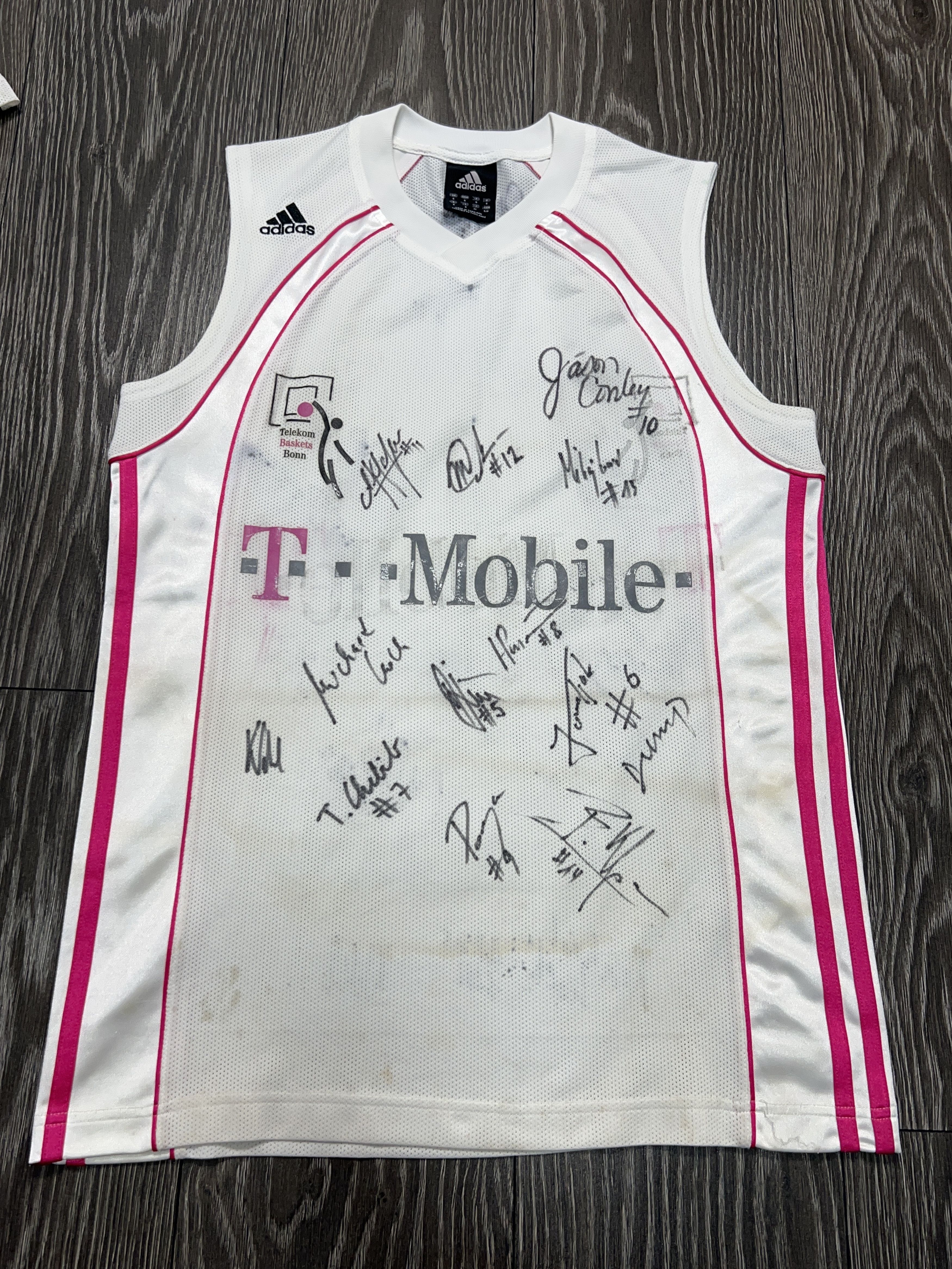 NBA Lot x3 Adidas Telekom Baskets Bonn Basketball Jersey Size US XL / EU 56 / 4 - 15 Thumbnail