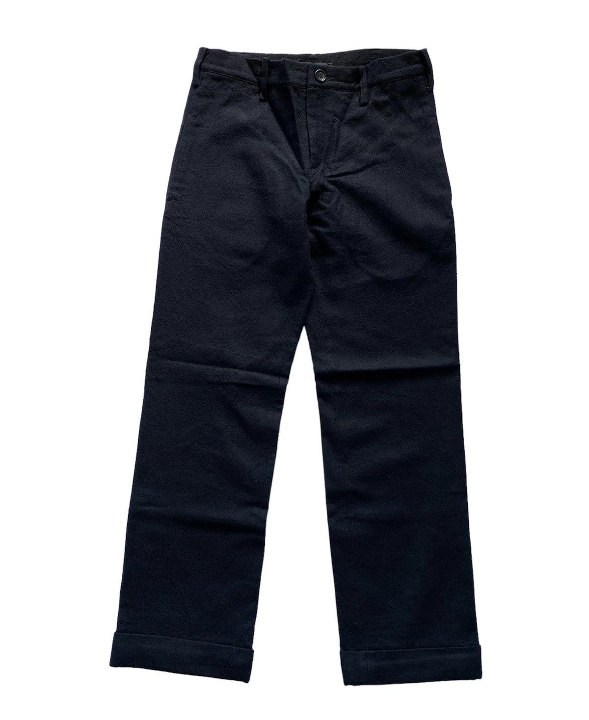 image of vintage Limi Feu Wool Smart Pants in Dark Blue, Men's (Size 30)