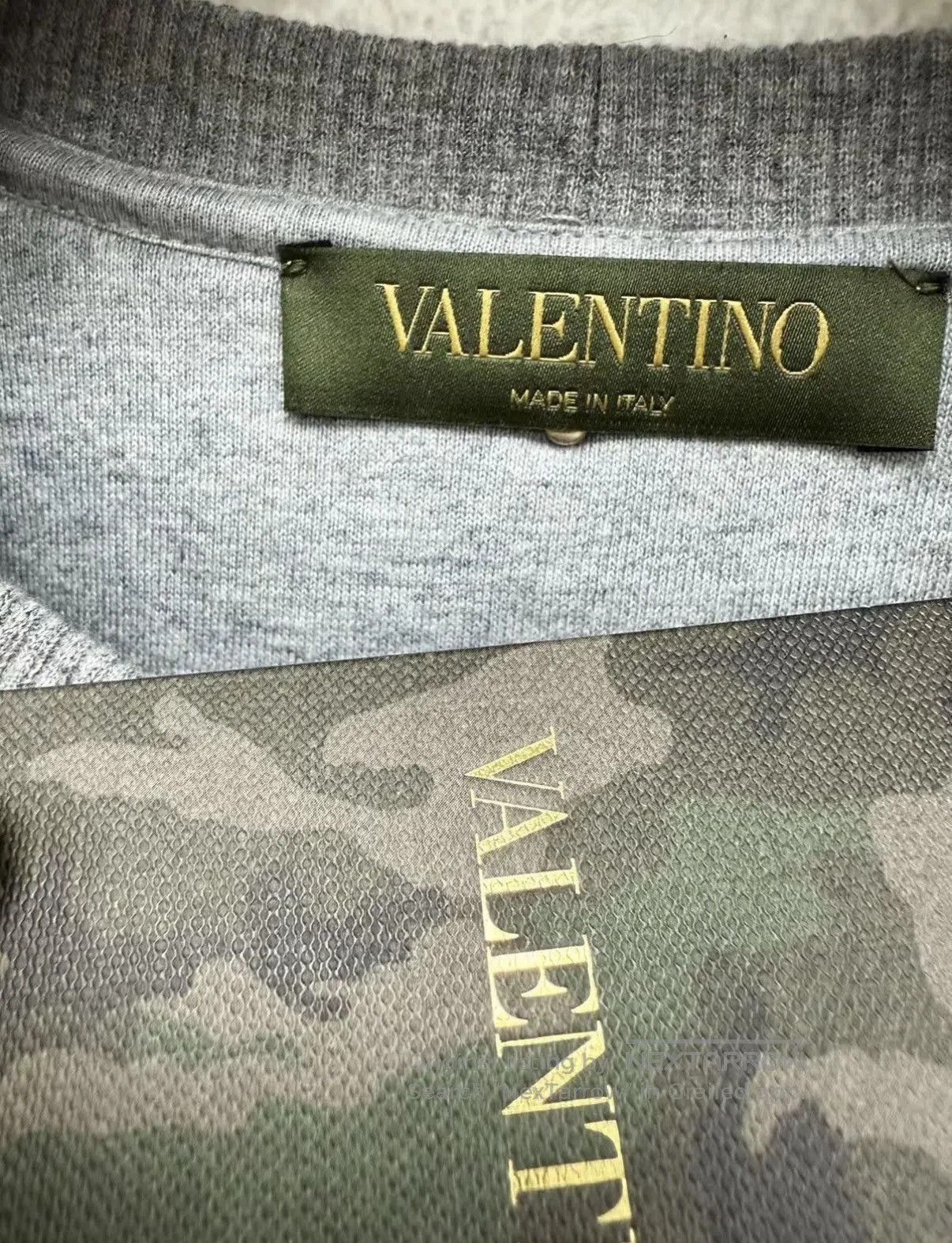 Valentino Gray Camouflage Long Sleeve Sweatshirt. Size US M / EU 48-50 / 2 - 4 Thumbnail