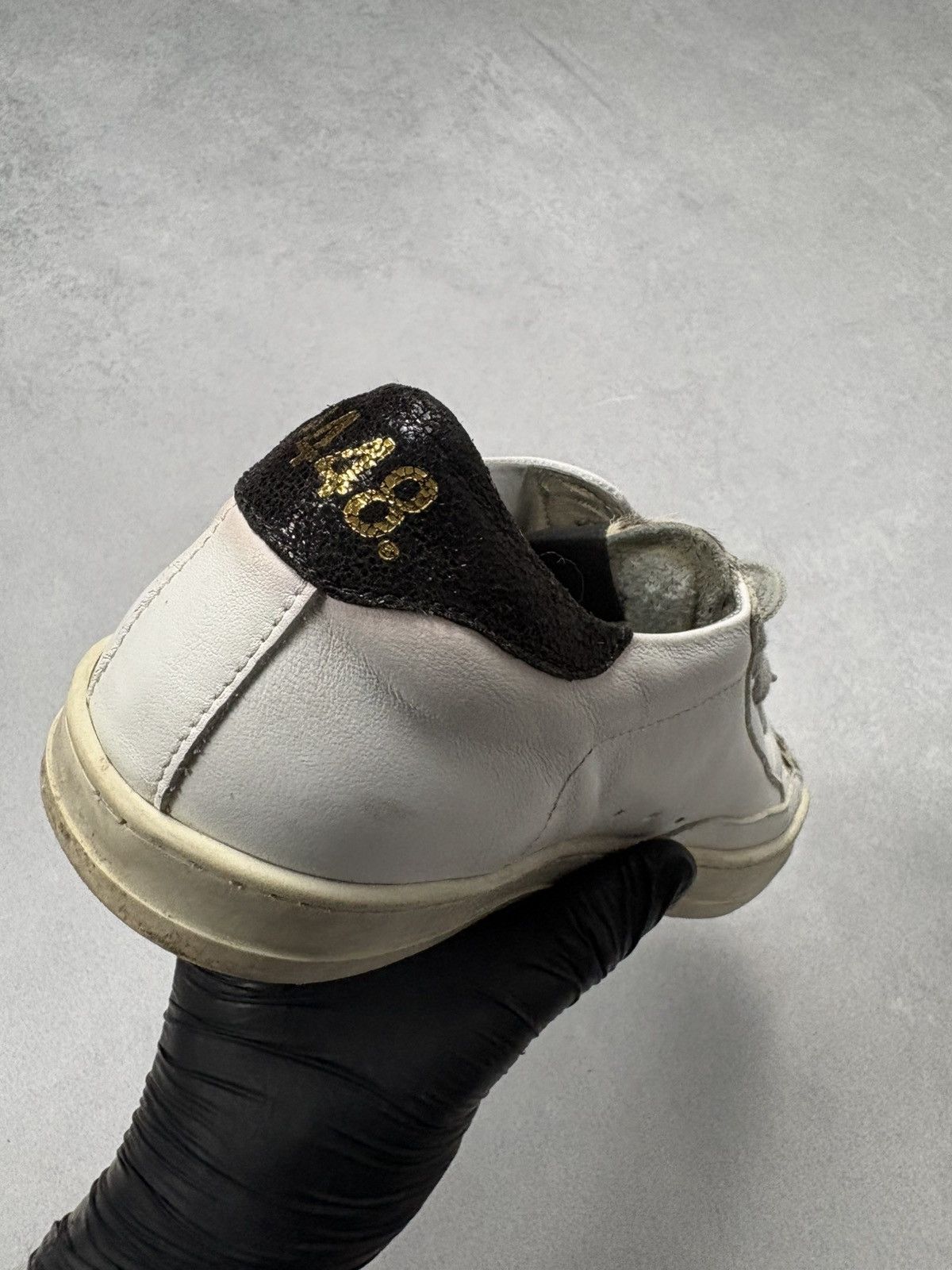 P448 P448 John White Leather Sneakers Leopard Pony Hair Toe 37 Size US 7 / IT 37 - 22 Thumbnail