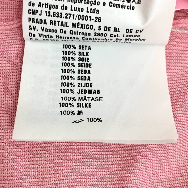 Prada Prada Pink Bow Silk High Neck TShirt-2506 Size M / US 6-8 / IT 42-44 - 8 Thumbnail