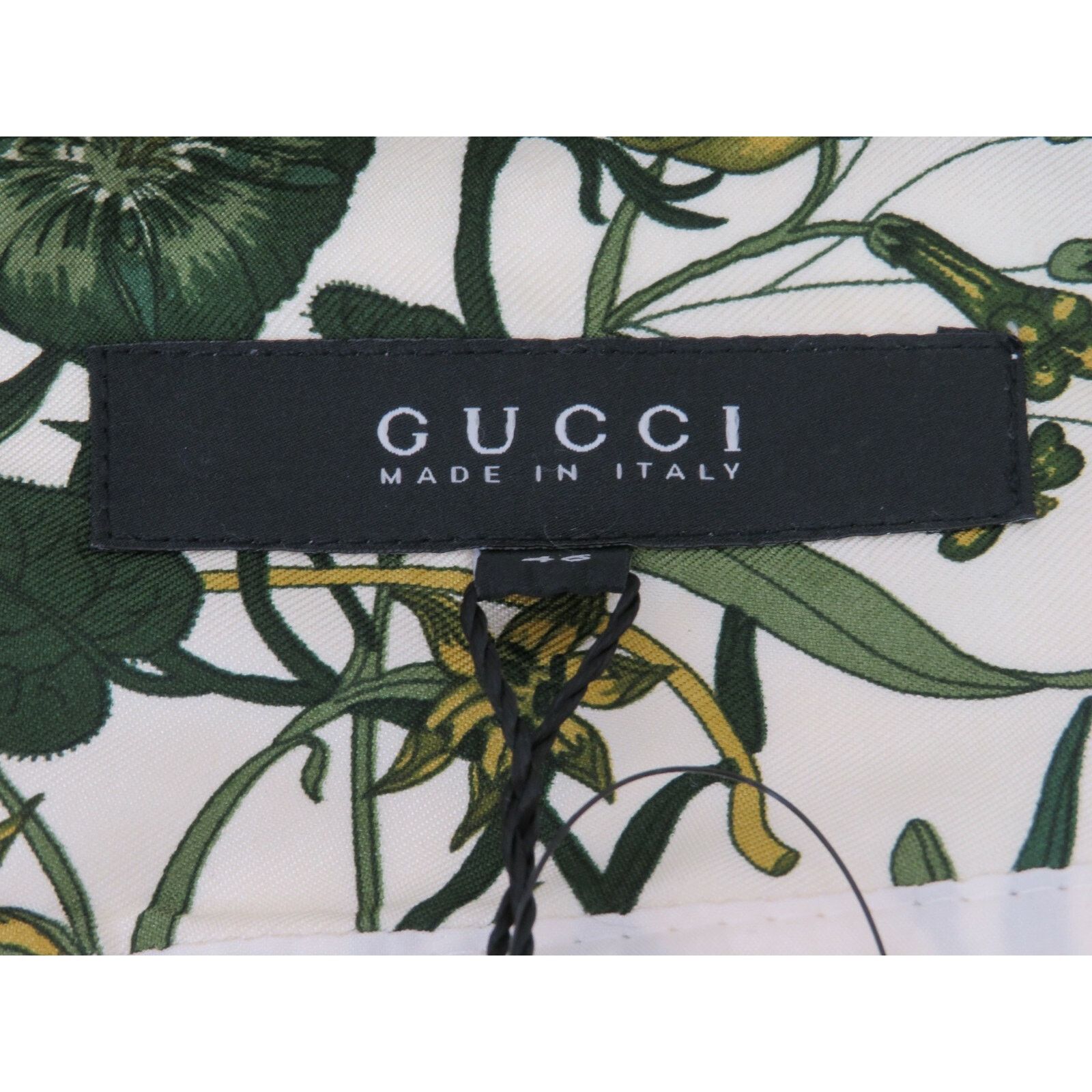 Gucci GUCCI 1702 WHITE LINEN STRIPE BELTED BUCKLE SKIRT 46 $695 IT Size 32" / US 10 / IT 46 - 2 Thumbnail