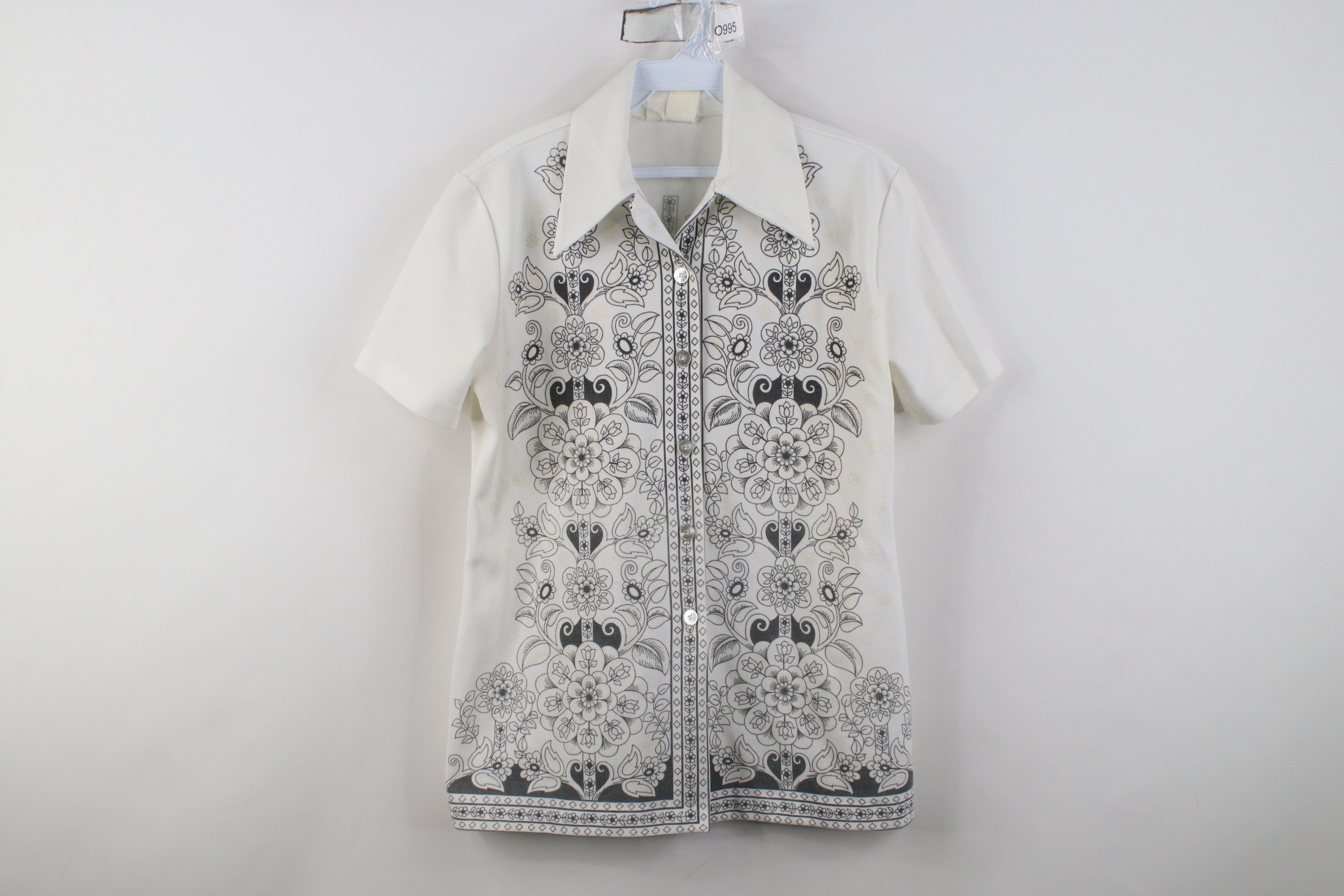 Vintage Vintage 60s 70s Mid Century Modern Collar Button Shirt USA Size L / US 10 / IT 46 - 1 Thumbnail