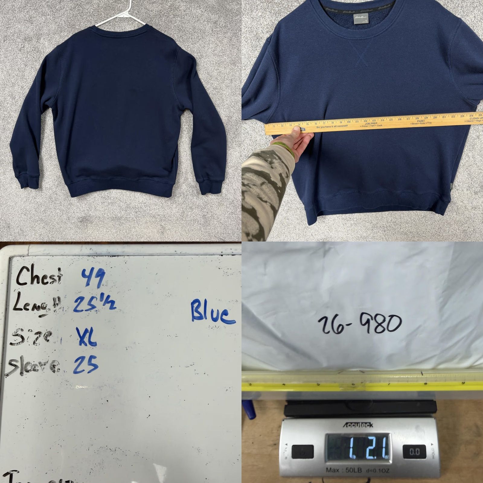 Eddie Bauer Eddie Bauer Sweatshirt Mens XL Blue Crewneck Fleece Stretch Pullover Casual Size US XL / EU 56 / 4 - 8 Thumbnail