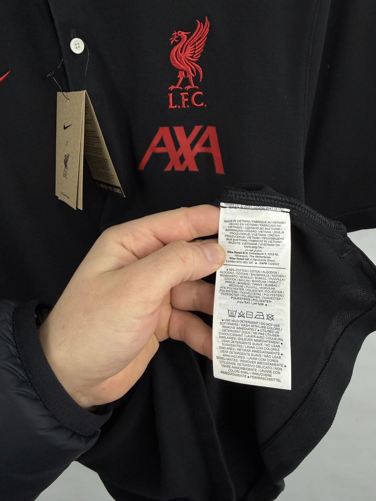 Nike ❗️NEW 🏴󠁧󠁢󠁥󠁮󠁧󠁿 24/25 Nike Liverpool LFC AXA Polo T-Shirt Dri-FIT Size US L / EU 52-54 / 3 - 14 Thumbnail