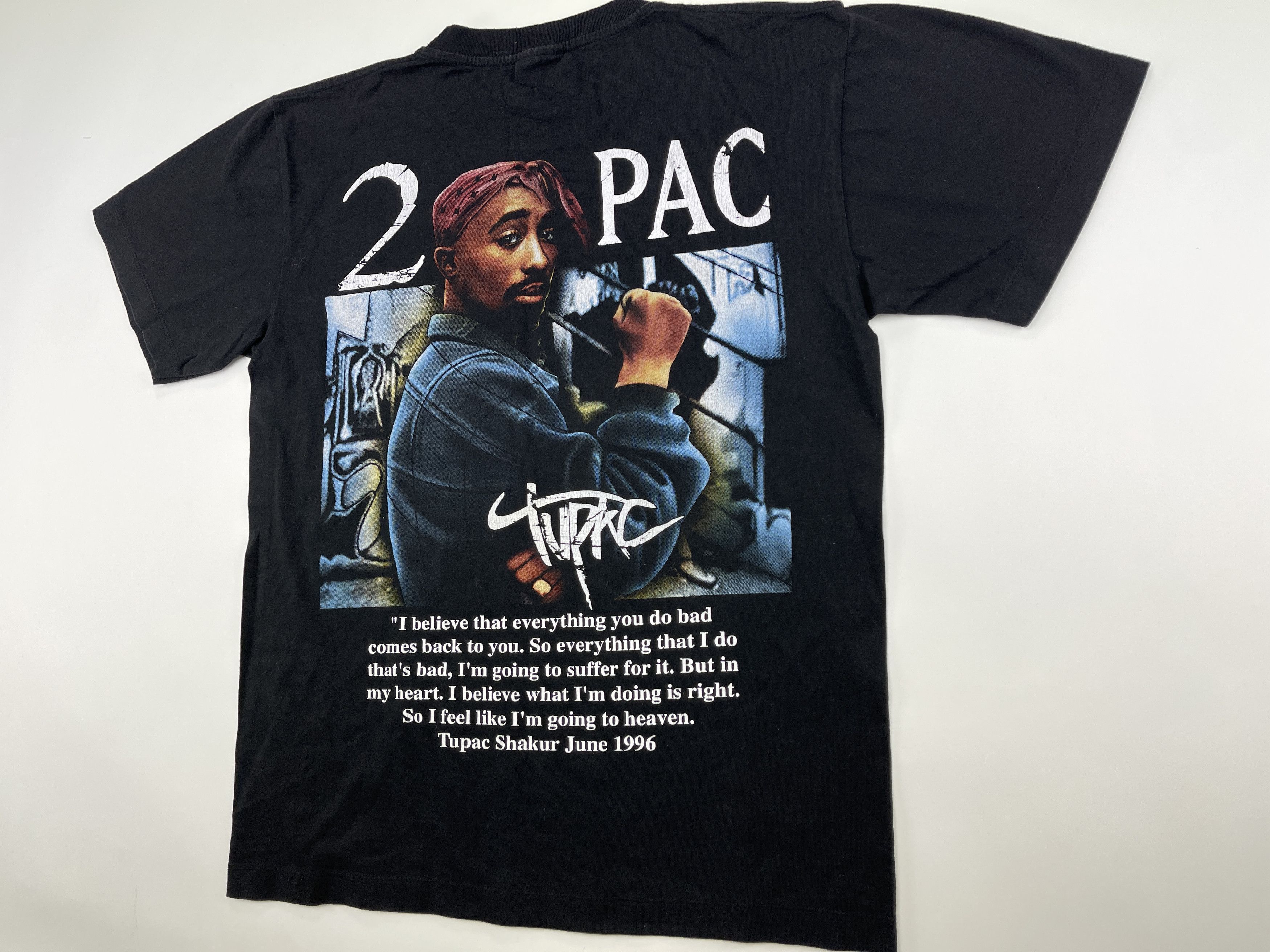 Rap Tees × Vintage 2Pac t-shirt, Tupac shirt, Makaveli shirt, 90s hip hop M Size US M / EU 48-50 / 2 - 8 Thumbnail