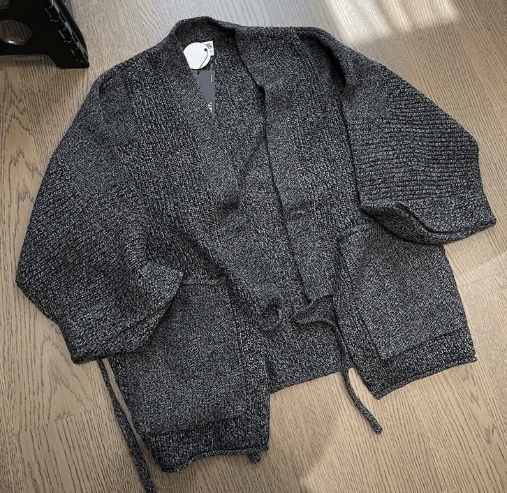 Japanese Brand Retro fashion knit kimono cardigan jacket Size US XL / EU 56 / 4 - 5 Thumbnail