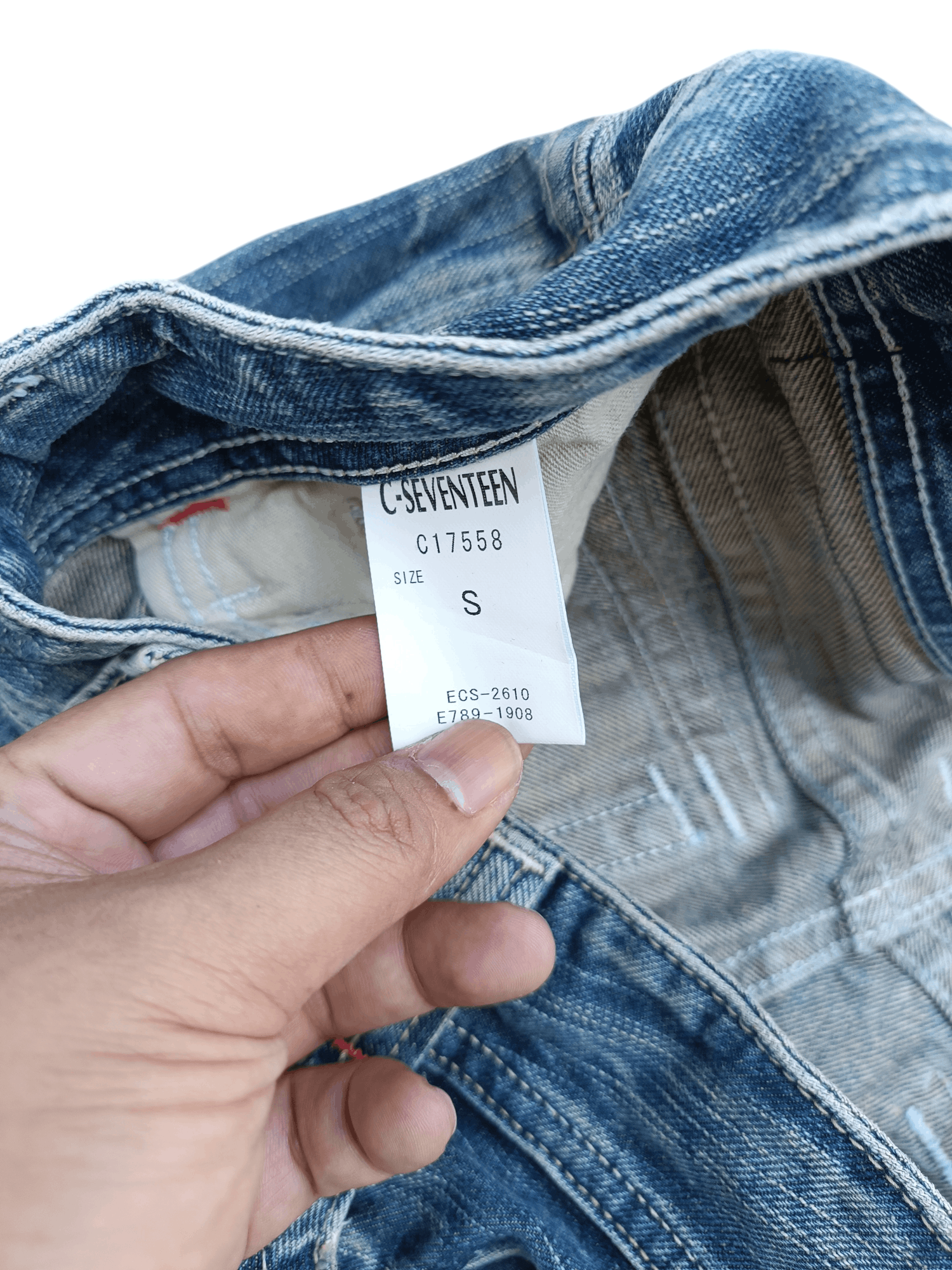 Designer × Japanese Brand FLARED C-Seventeen Bootcut Whiskers Faded Denim Pants Size S Size 30" / US 8 / IT 44 - 20 Thumbnail